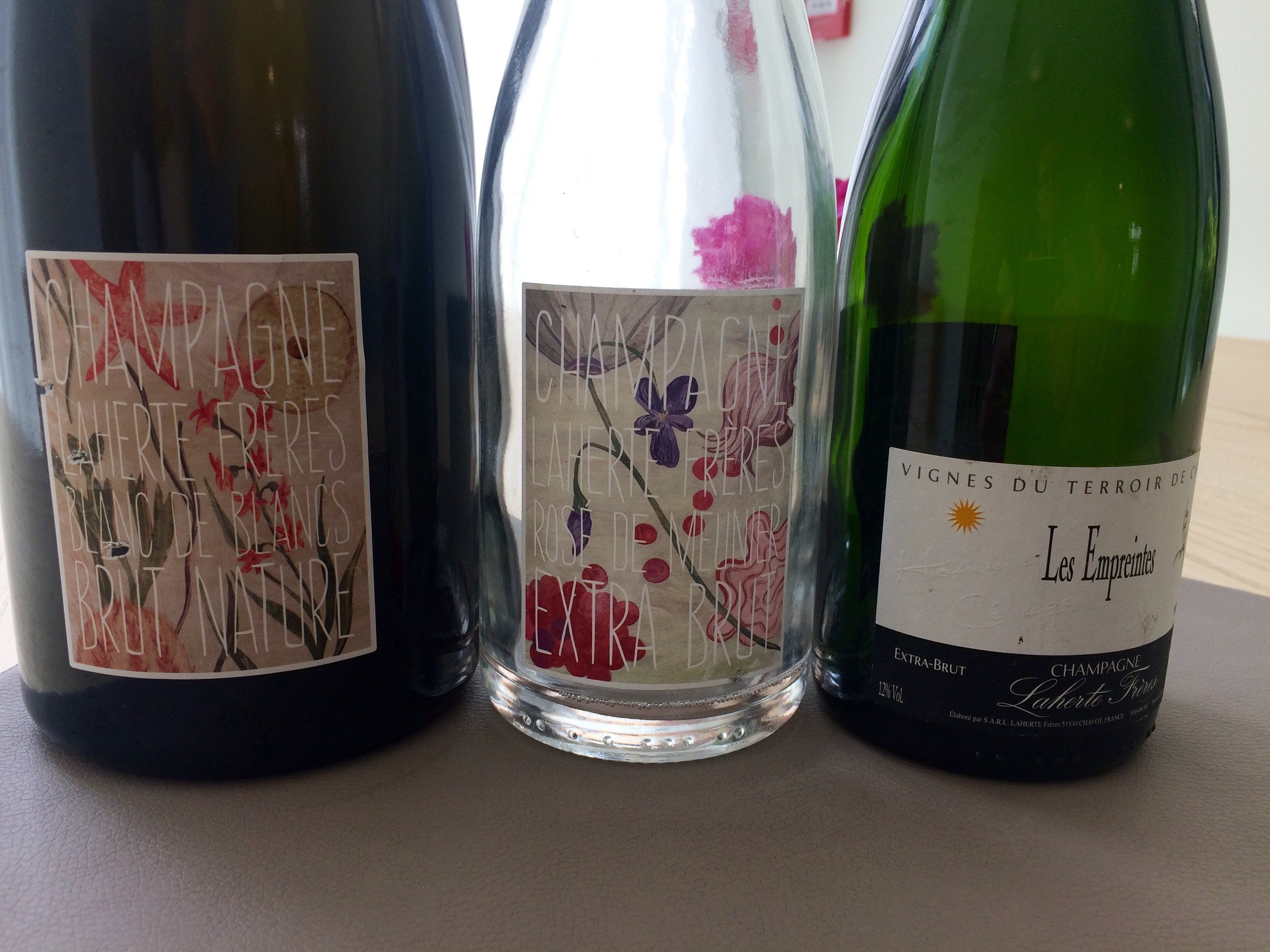 A Laherte Frères trifecta with lunch at Racine...
