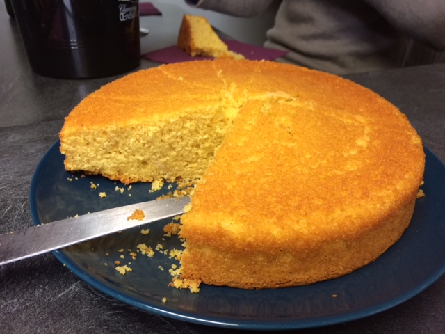 They knew I was coming, so they baked a cake!