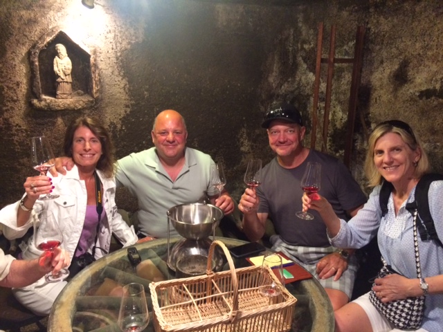 In the cellar at Violot-Guillemard in Pommard