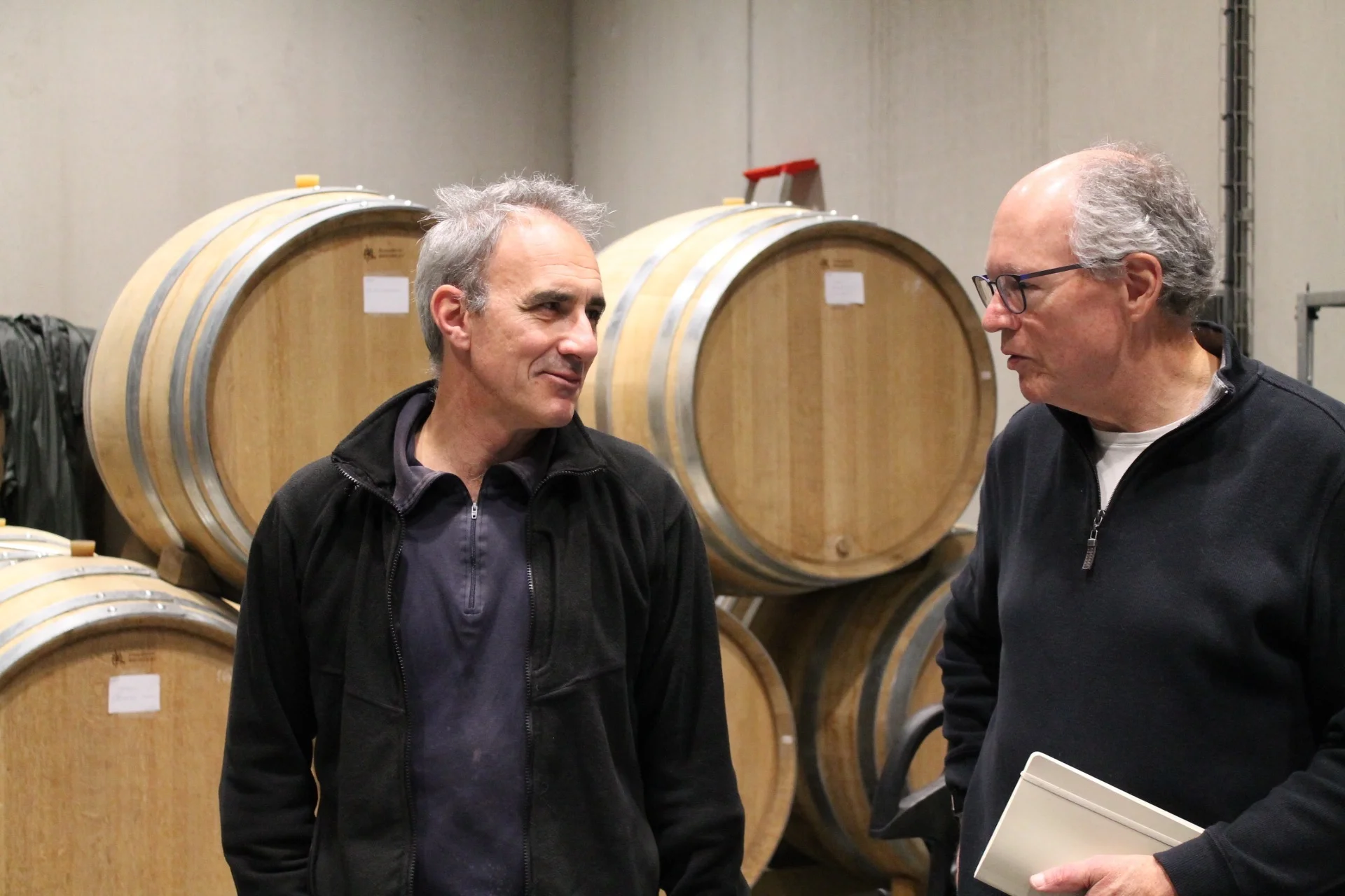 In the cellar with Christophe Thibert