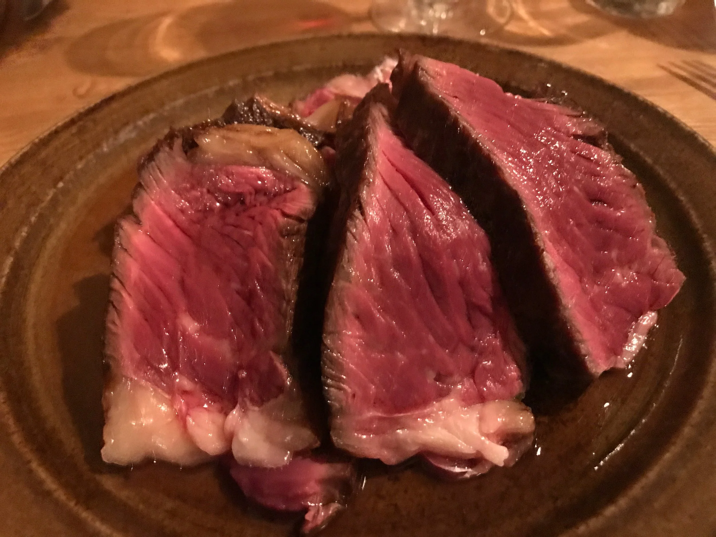 Way too much great food! This is just part of a 1.1-Kilo (2.4 lb) Côte de Boeuf at Café Terroir