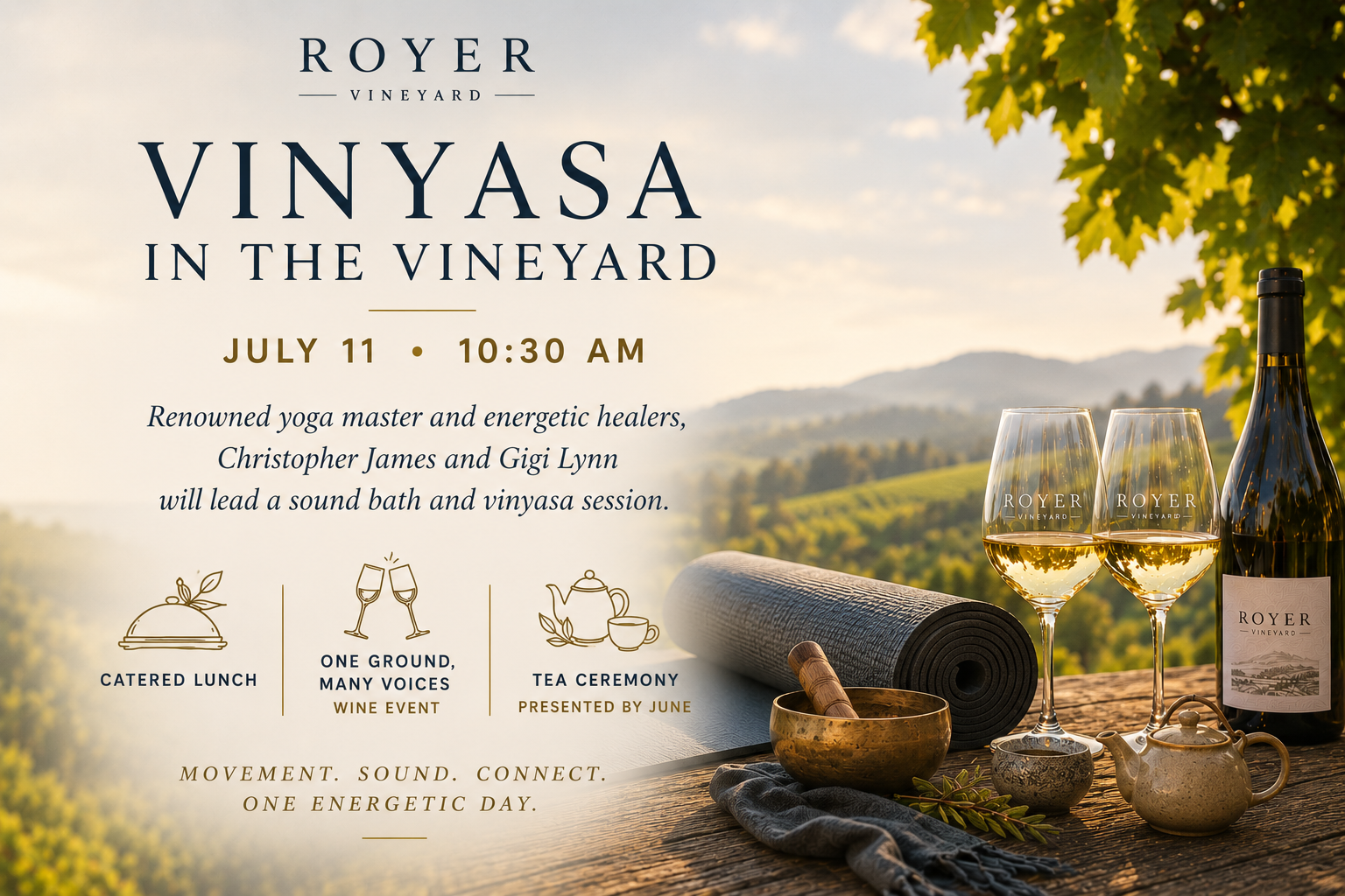 Vinyasa in the Vineyard