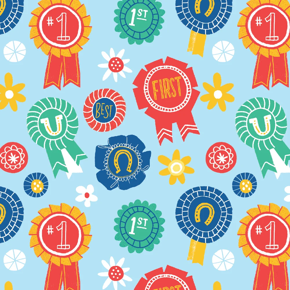 Prized Pony Ribbon Pattern