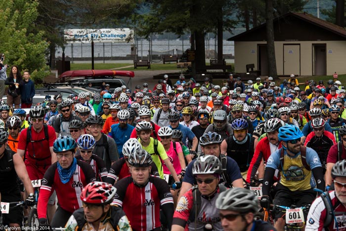 The start of Black Fly Challenge 2014