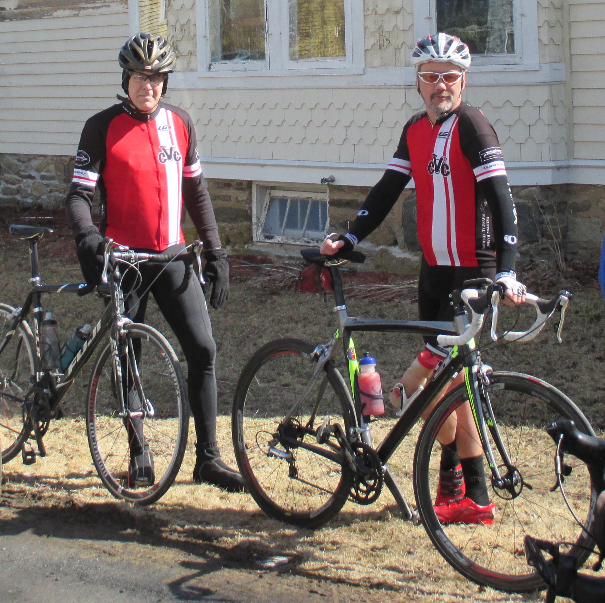 Peter and Brian - two cycling giants!