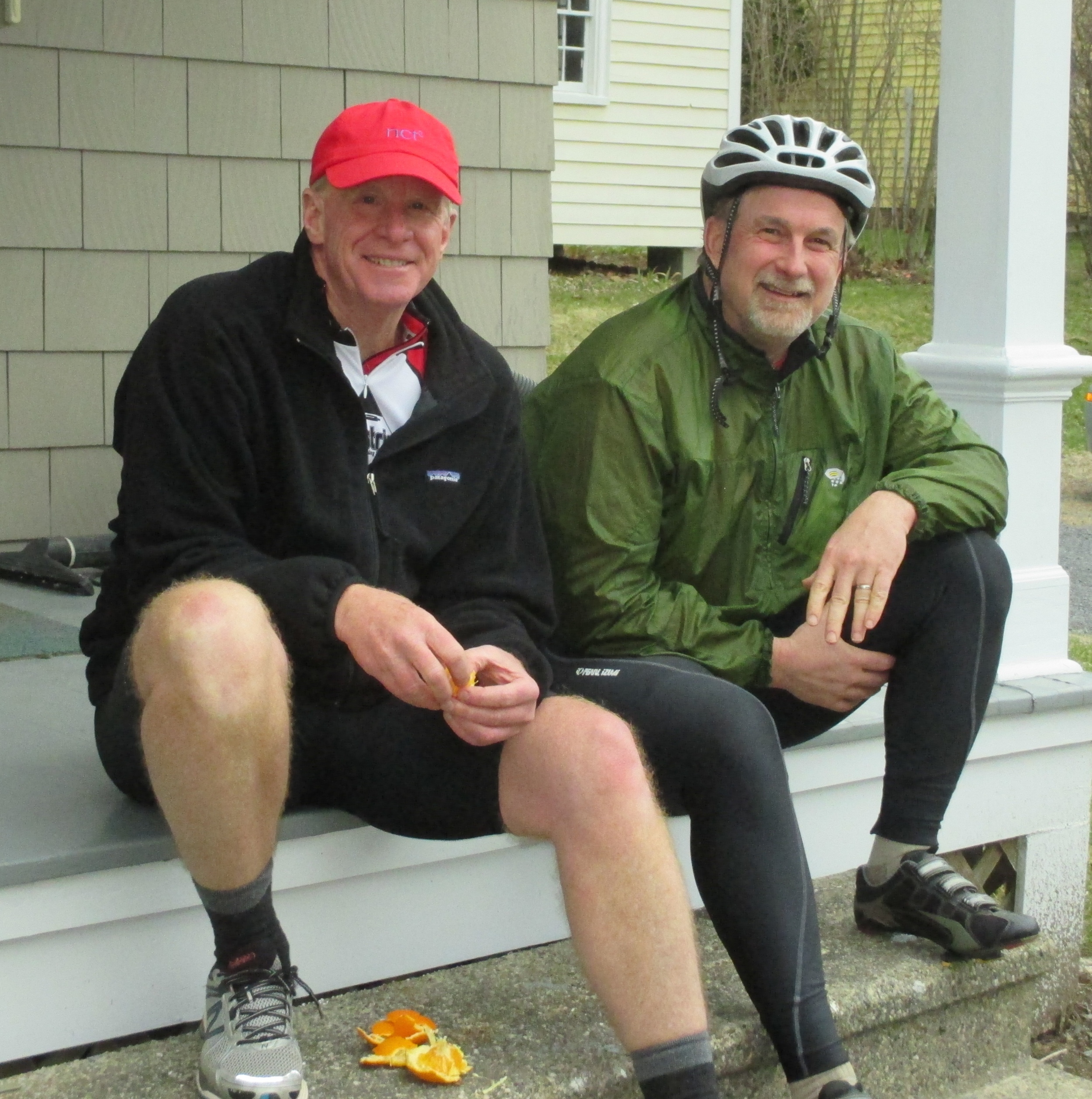 Tim and Dan after a hard ride