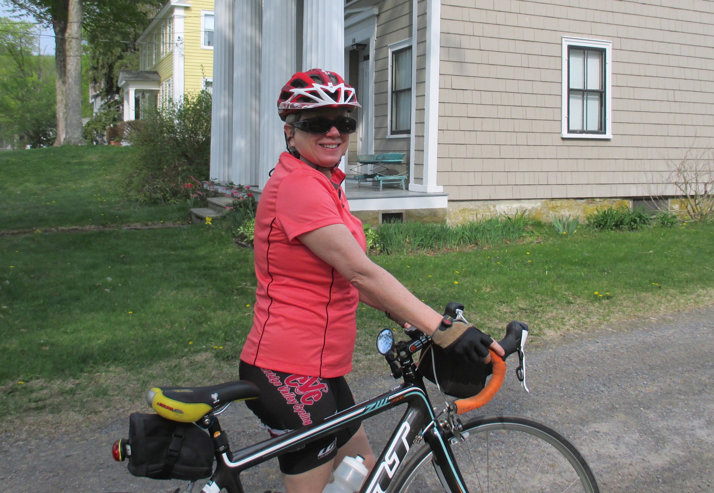 Diane, always ready for a ride!