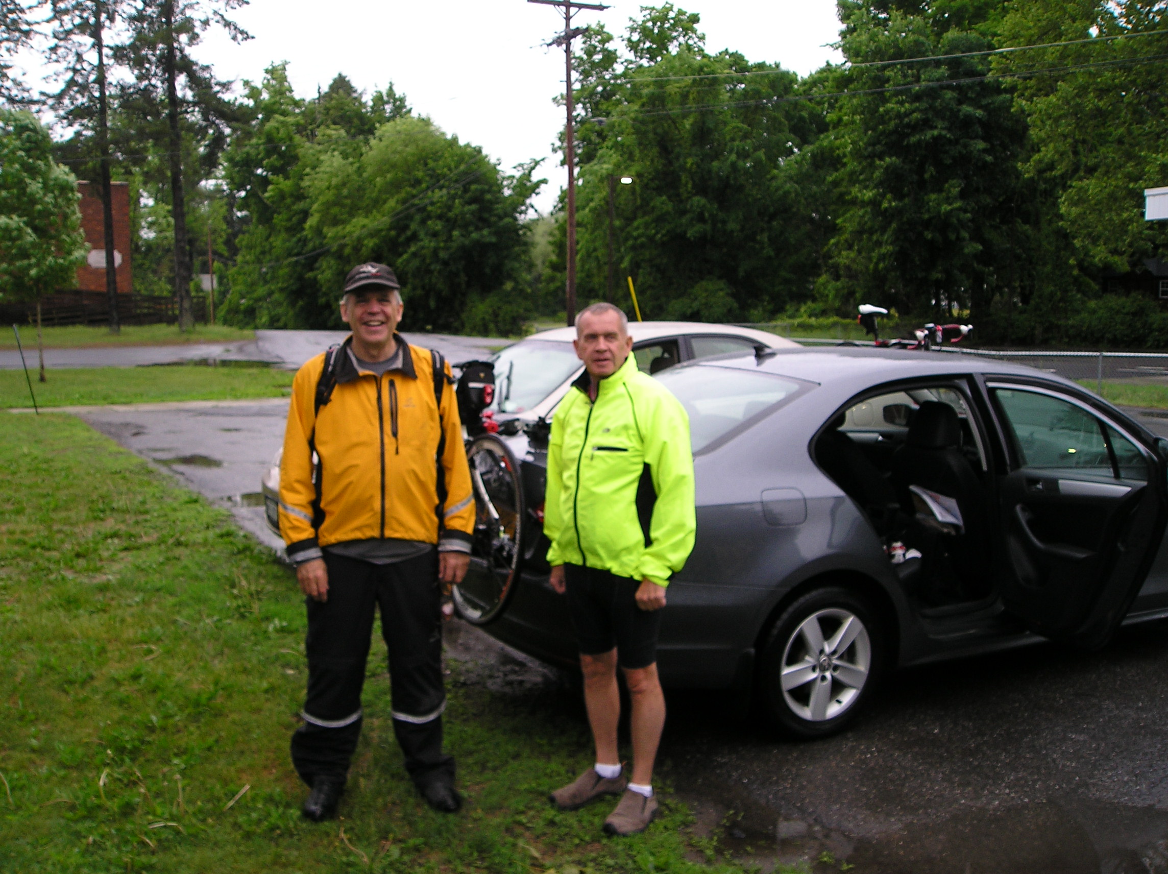 Rain is not a problem for us! Tom and Ed, May 31, 2015