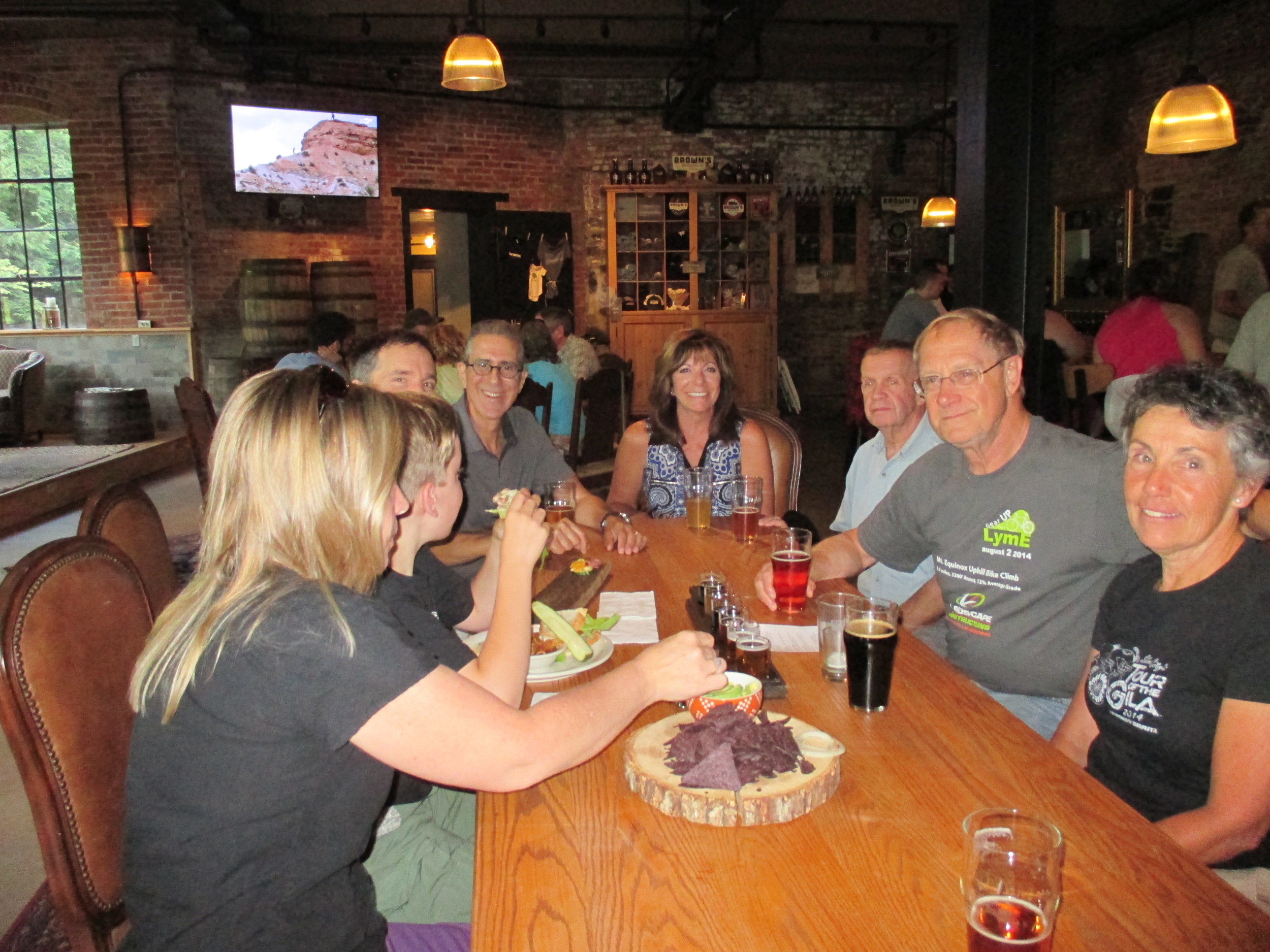 Summer: CVC members at Brown's Brewery