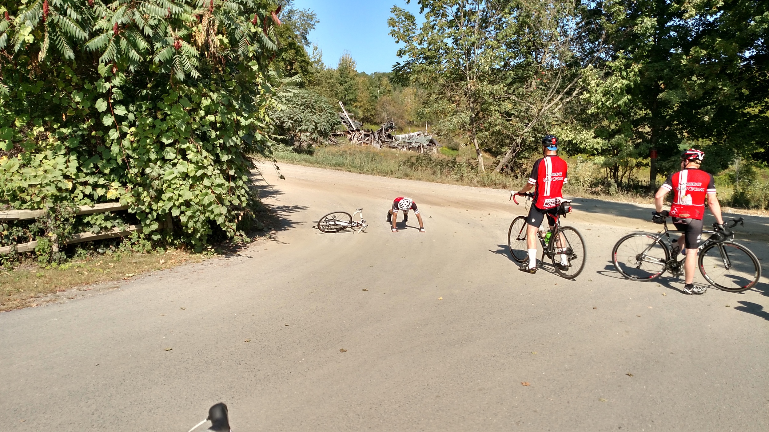 Jon was OK! Such a fast descent....