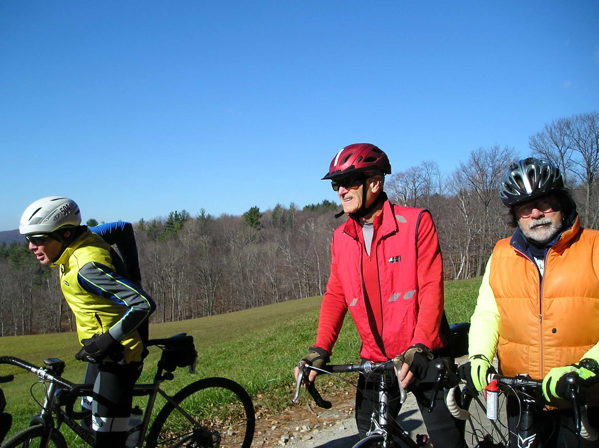 Jim, Stu, and Thom at Bennington Monument Ride 11/16/2015
