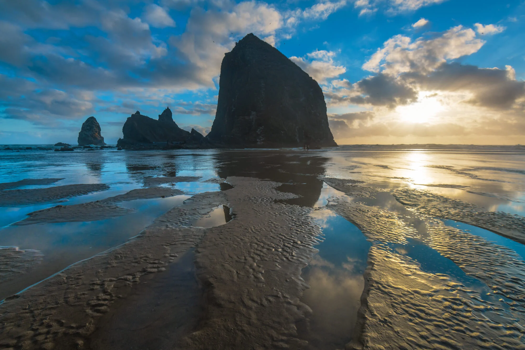 Days End at Haystack Rock