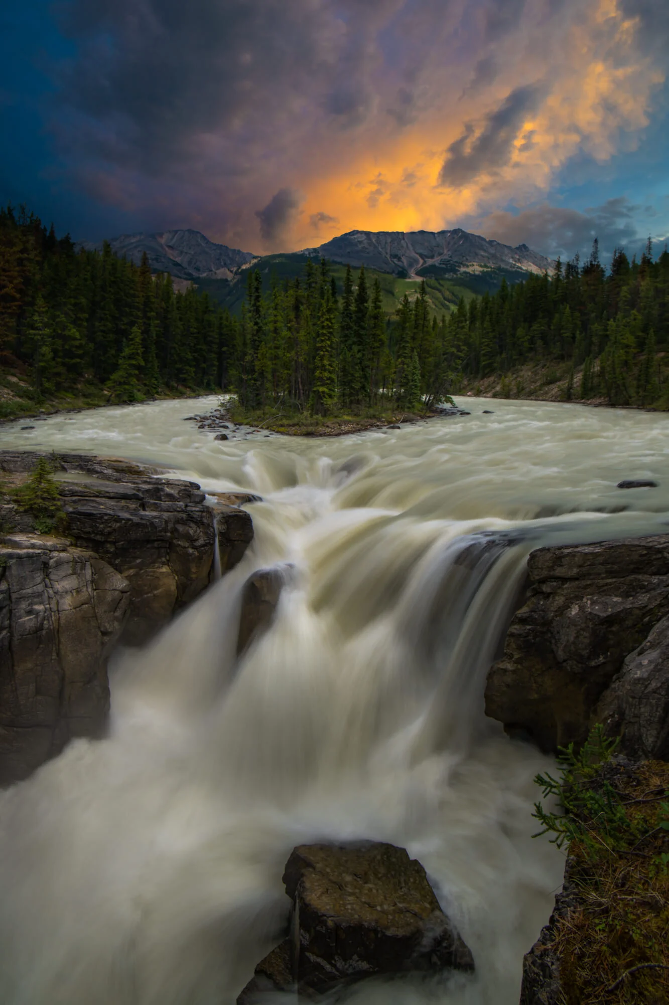 Sunset at Sunwapta