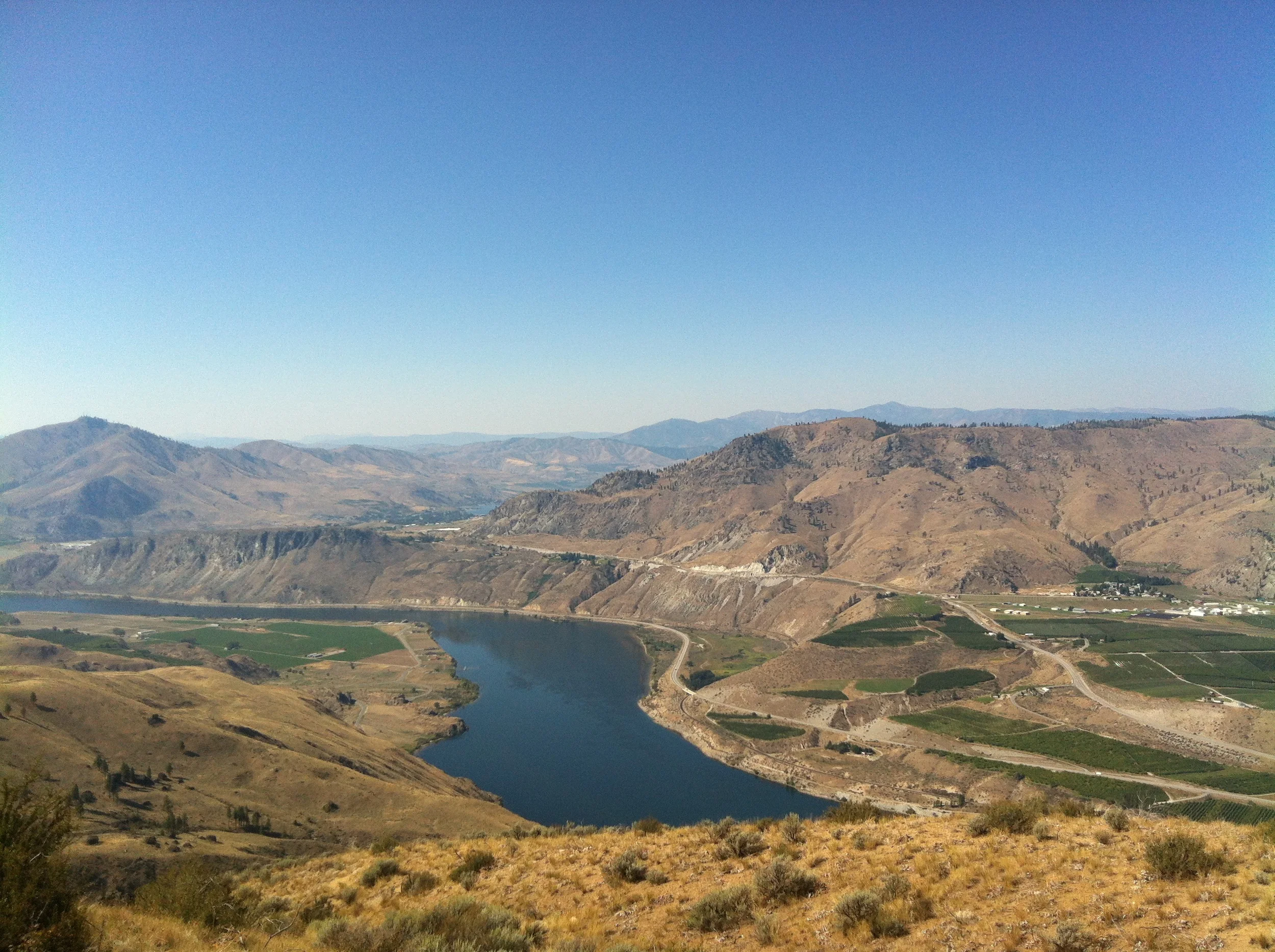 The main view westward.