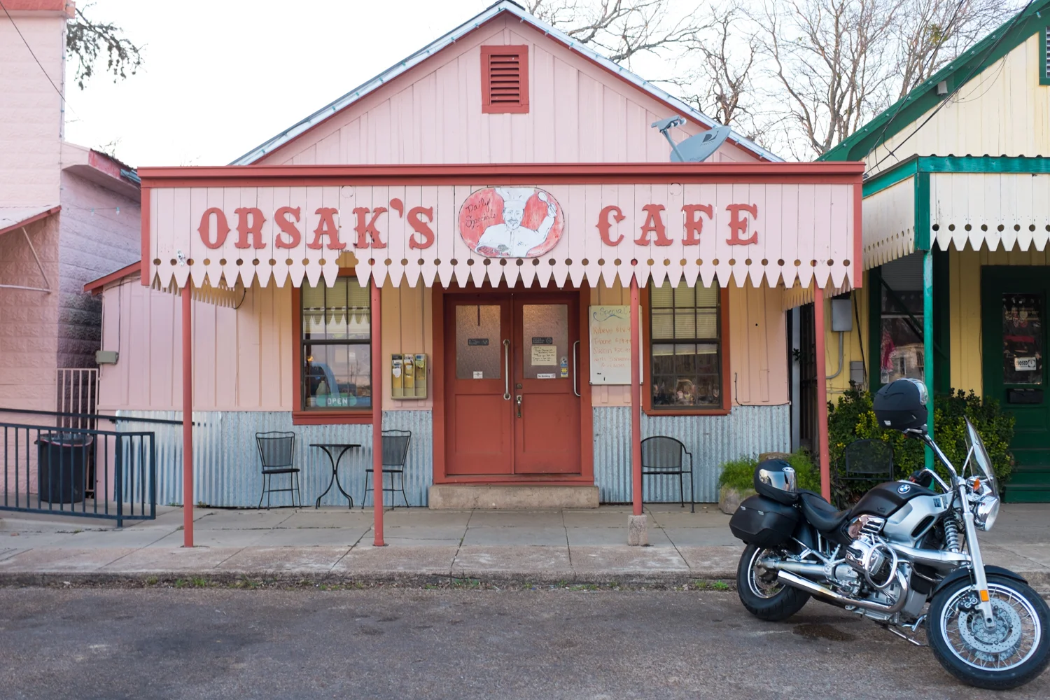Orsak's World famous cafe.