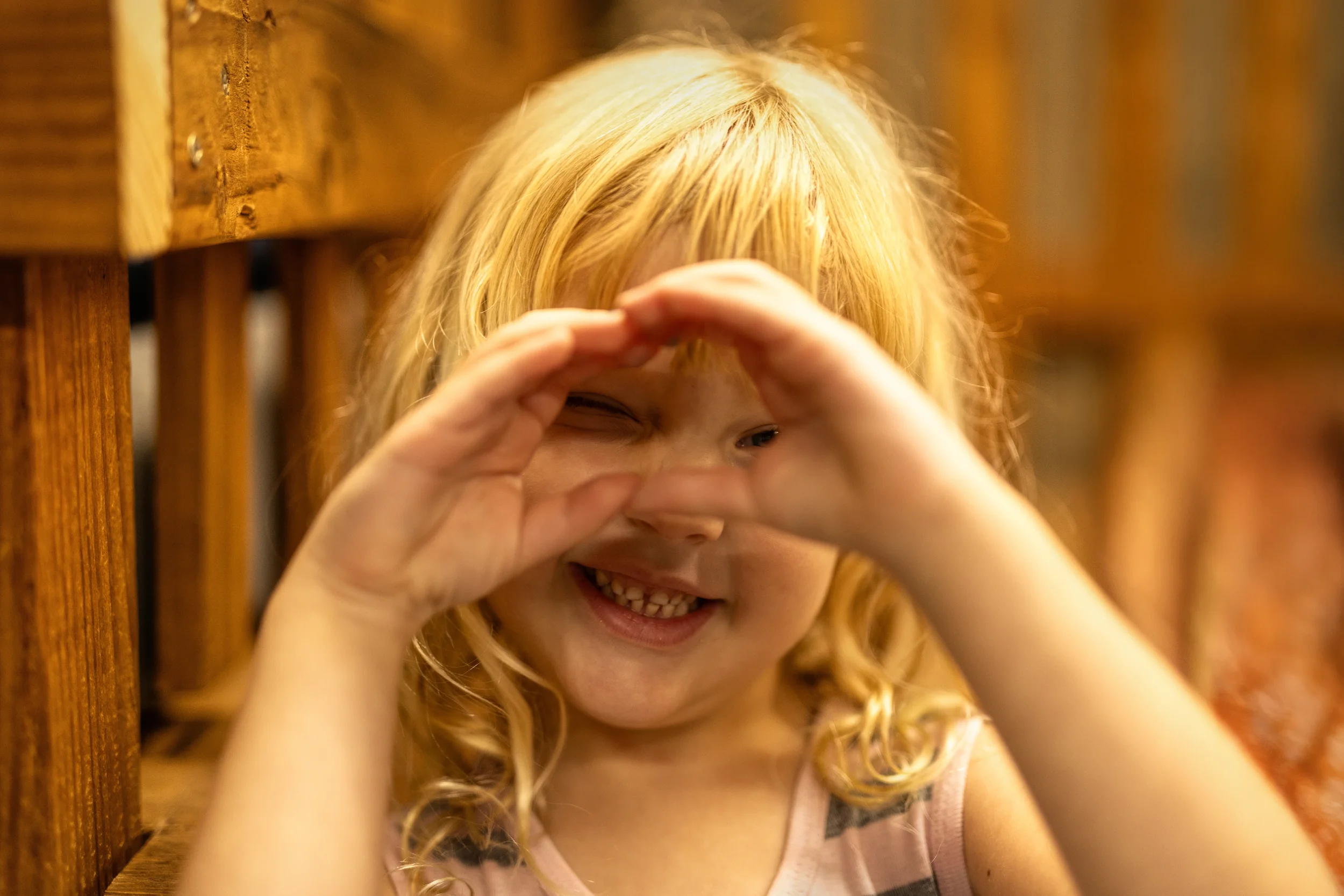 A preschooler playing during free-choice time at Strauss ECE in Tucson