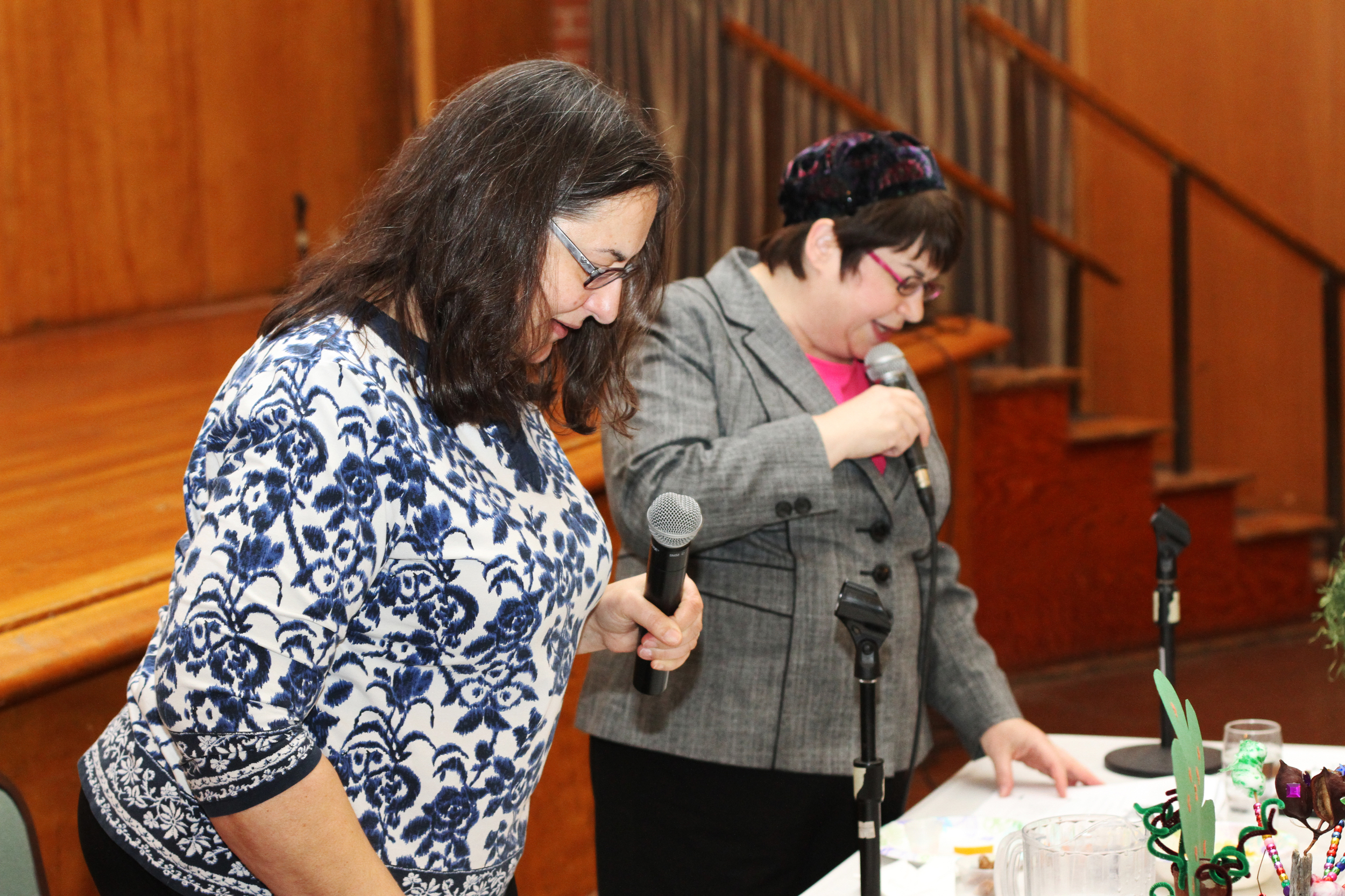 Clergy leading the service at Temple Emanu-El.
