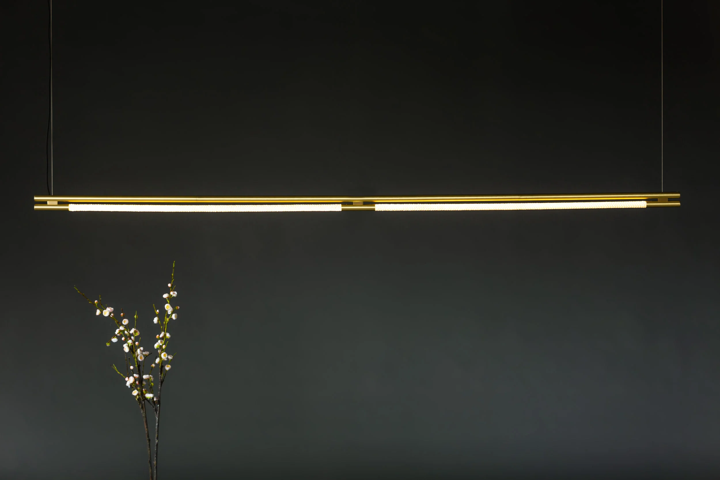 8’ Leto Suspension - Cable (pictured in Satin Brass)