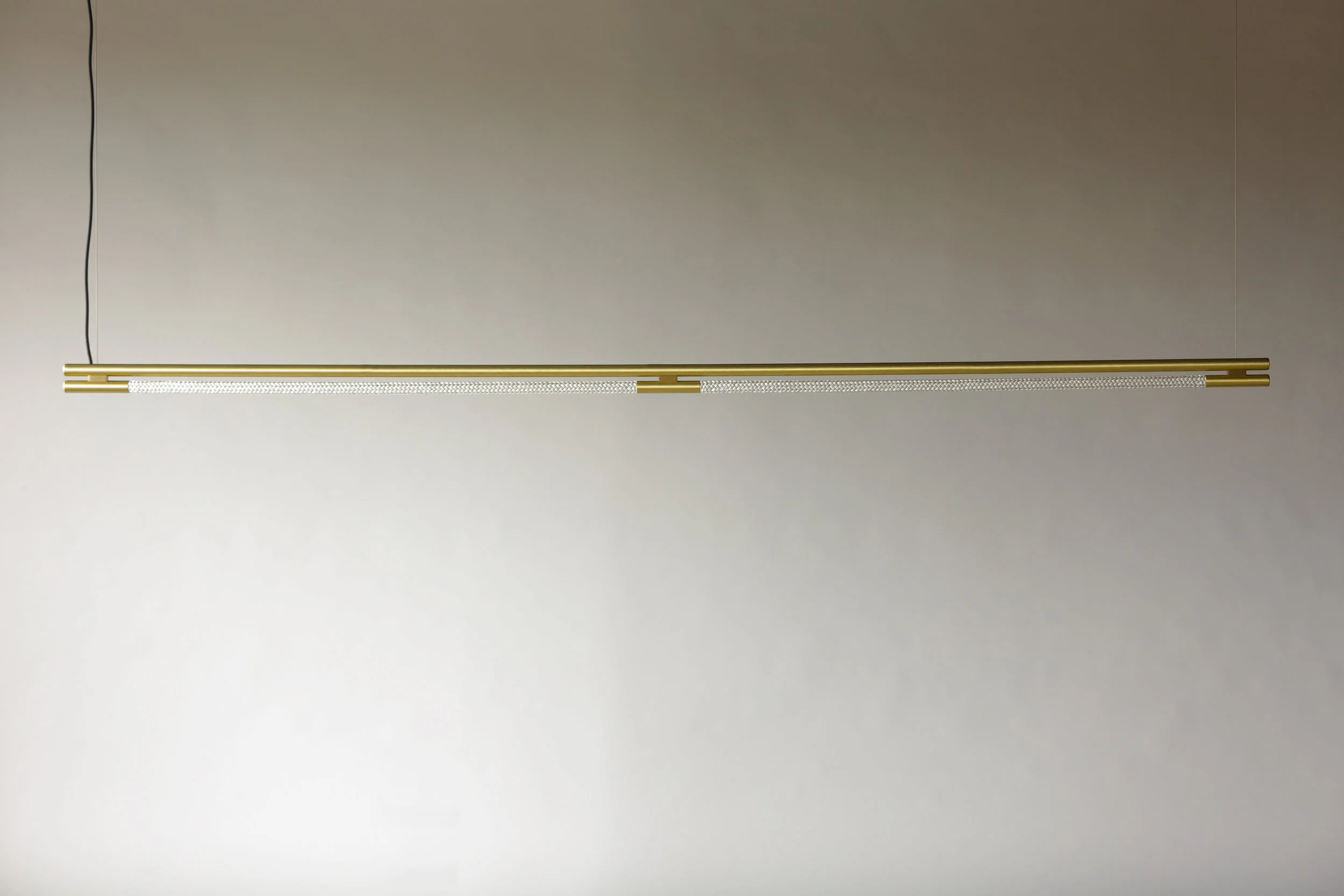8’ Leto Suspension - Cable (pictured in Satin Brass / turned off)