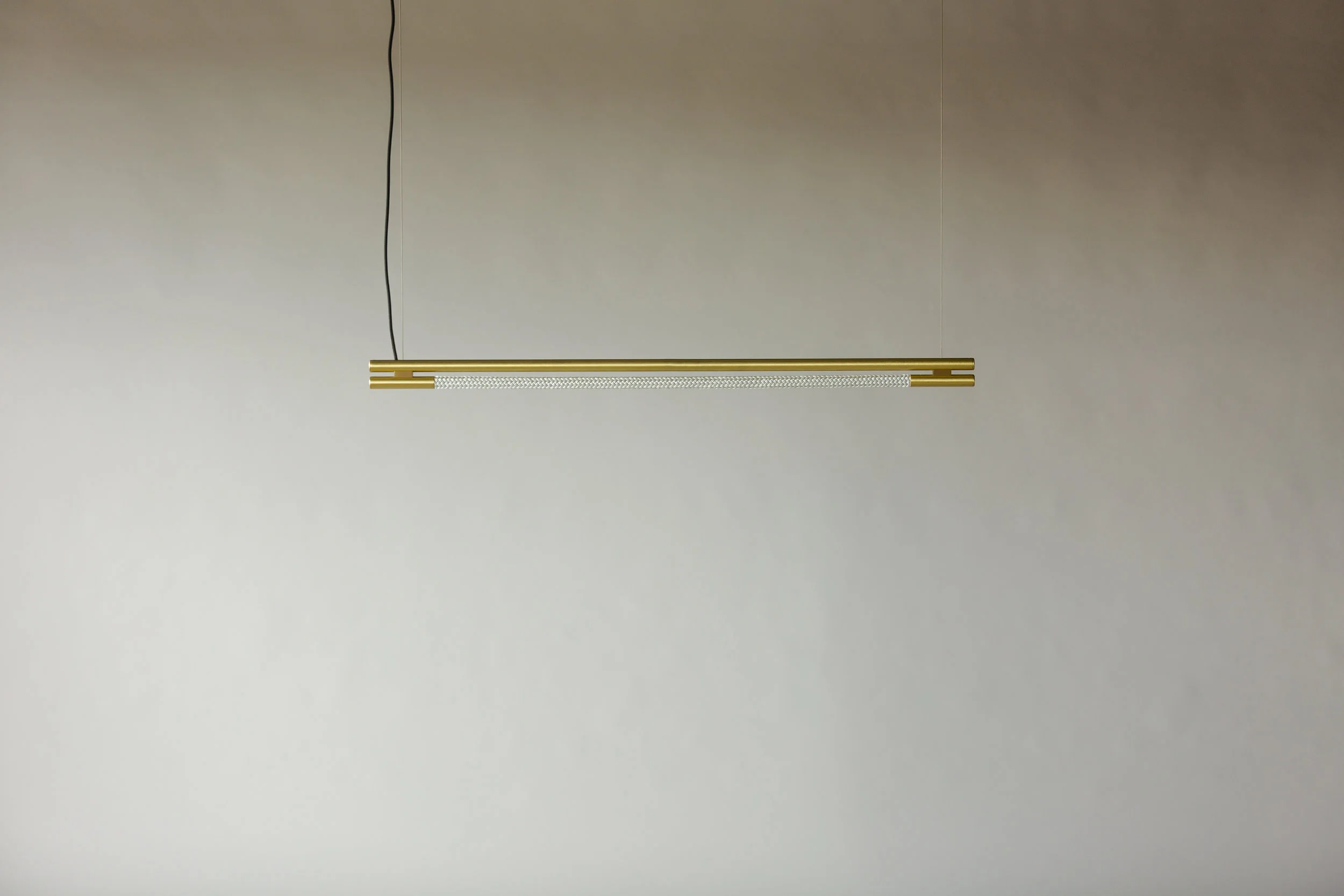 4’ Leto Suspension - Cable (pictured in Satin Brass / turned off)