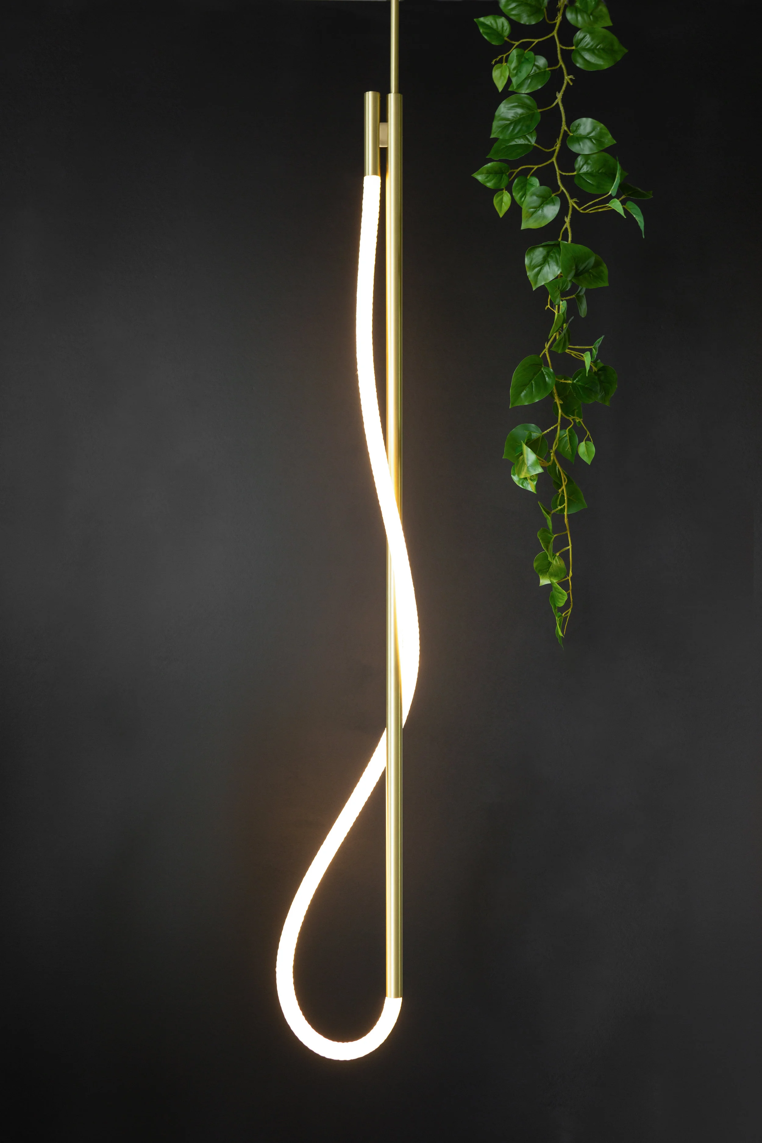 As pictured: 4.5’ Surrey Pendant in Satin Brass