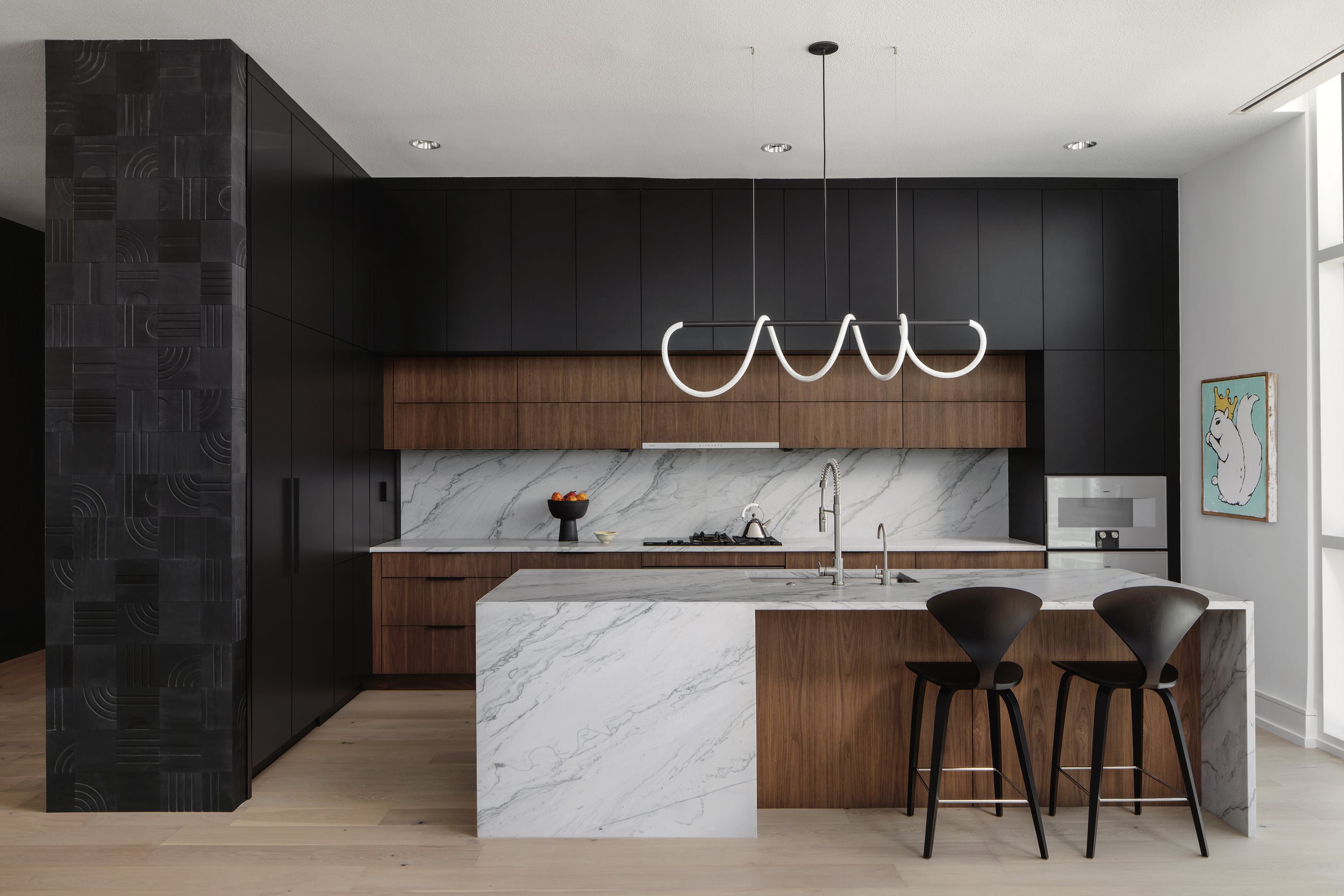   Tracer Bar 1.1  in this sleek kitchen by Slic Design. Photographed by Chase Daniel. 