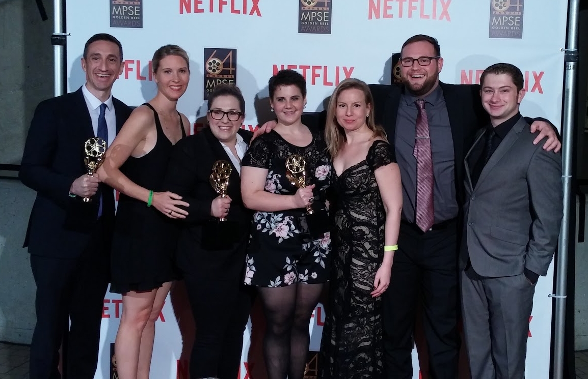 The Boom Box Post team at the 2017 MPSE Golden Reels