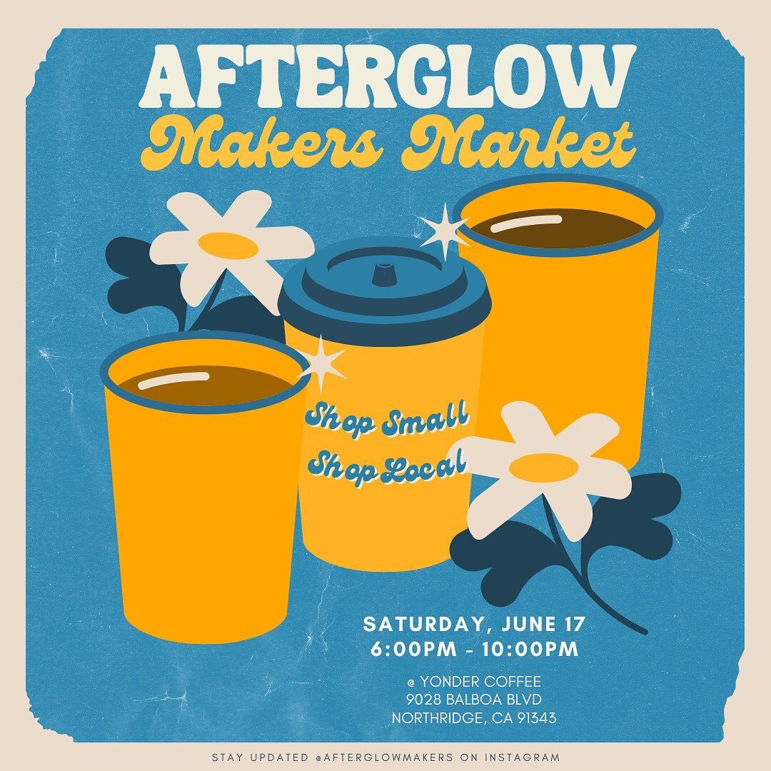 The @afterglowmakers market is back at Yonder this summer for our Summer Night Market Series! 

You know it&rsquo;s always a good time! Bring the whole family and your fur babies for some bomb eats, good coffee, and great company! 

Save the date for
