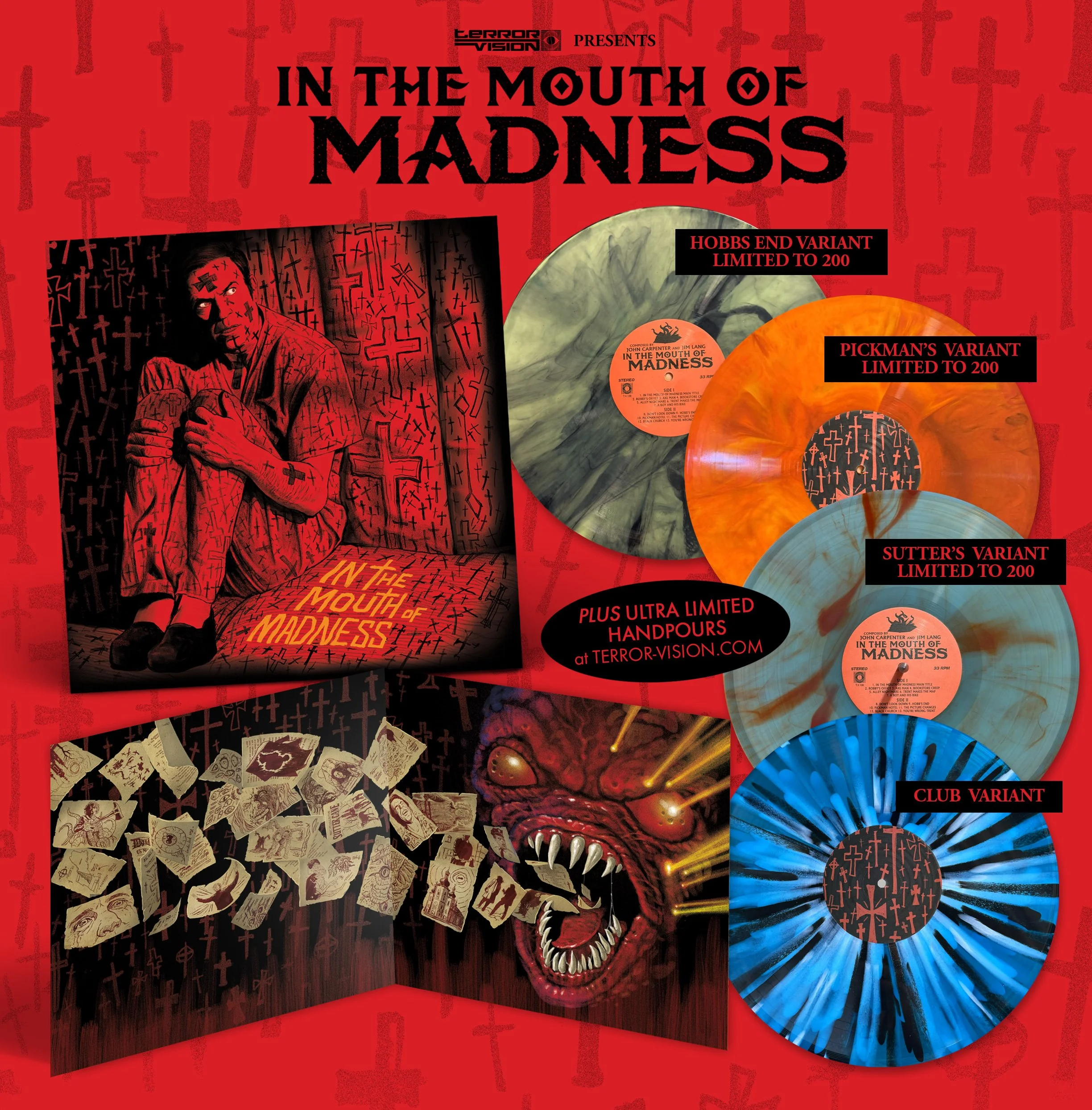 In the Mouth of Madness (1994) OST 2XLP by John Carpenter and Jim Lang