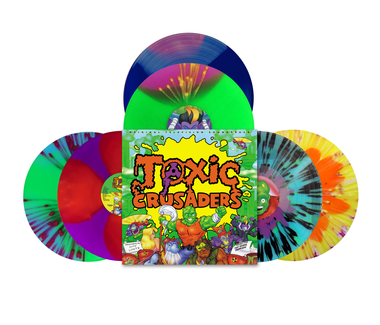 Toxic Crusaders (1991) TV Series OST 2XLP — Terror Vision Records