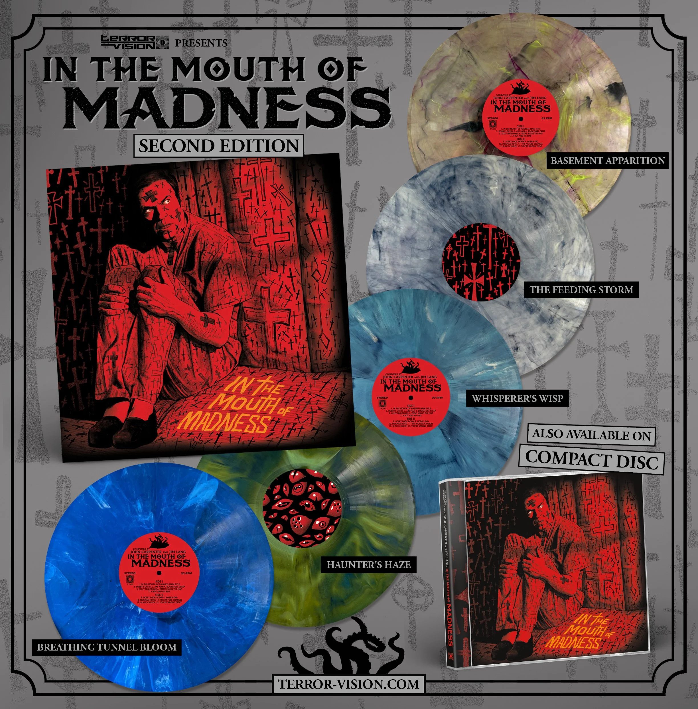 In the Mouth of Madness (1994) OST 2XLP by John Carpenter and Jim Lang