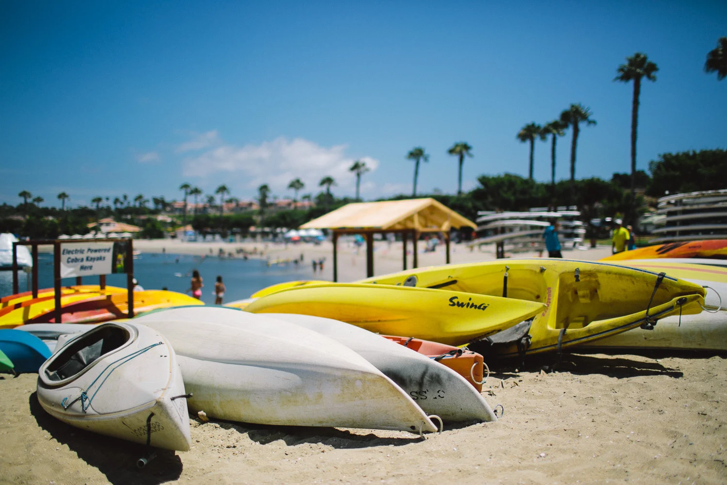 Racks on racks of Kayaks... must be nice. Shot this one at f/1.4 at 1/8000th ISO100.