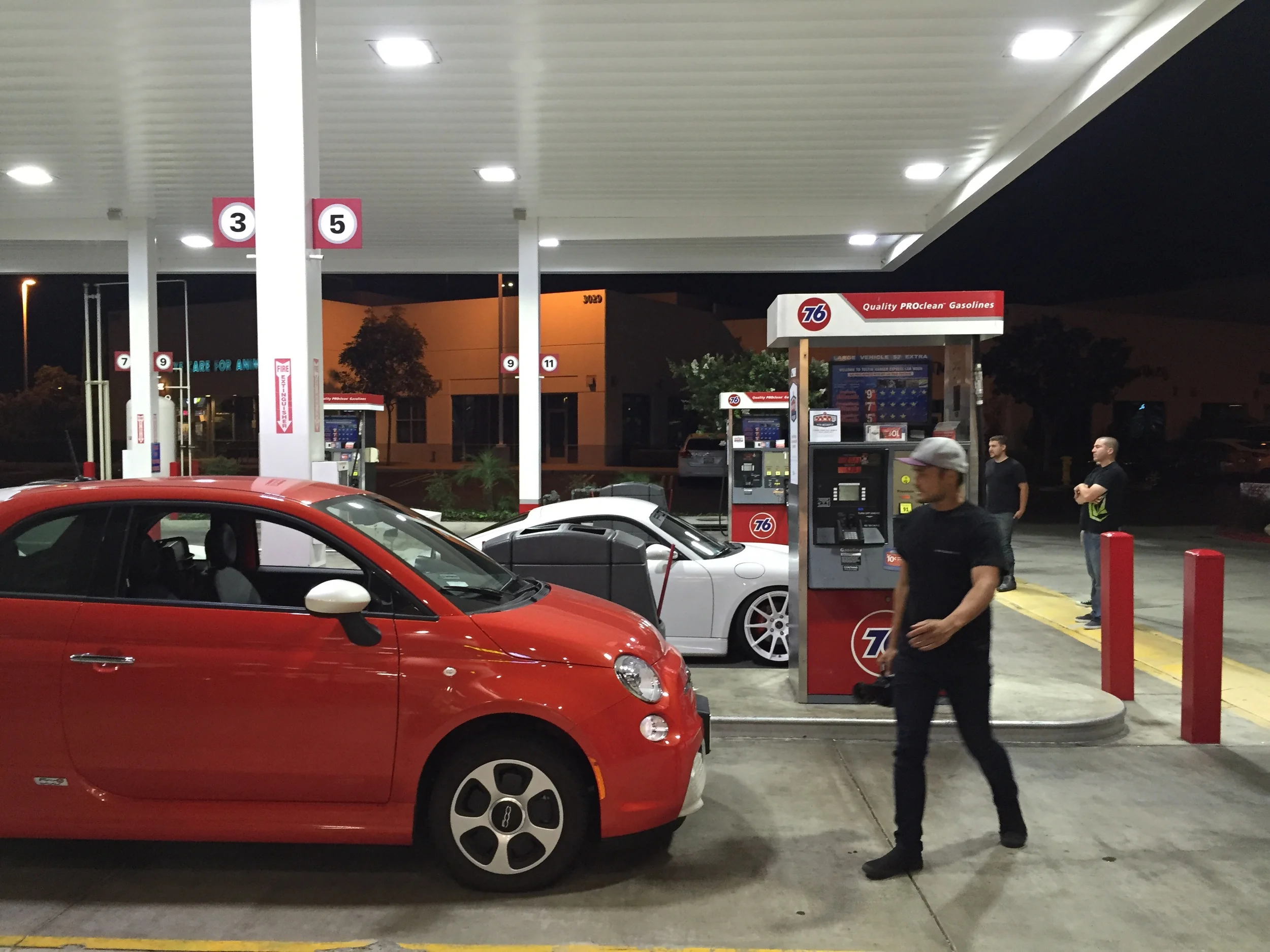 Electric at a gas station?! What in the world?