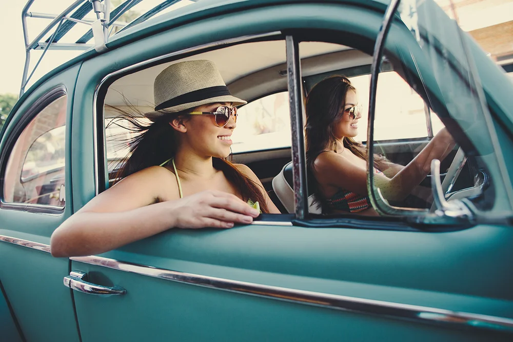A quick California Lifestyle shoot with two teens in a vintage VW Bug