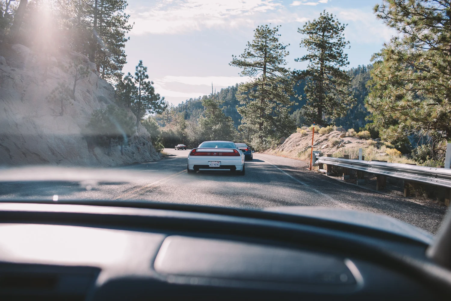Last minute NSX cruise from La Canada Flintridge to Lake Arrowhead