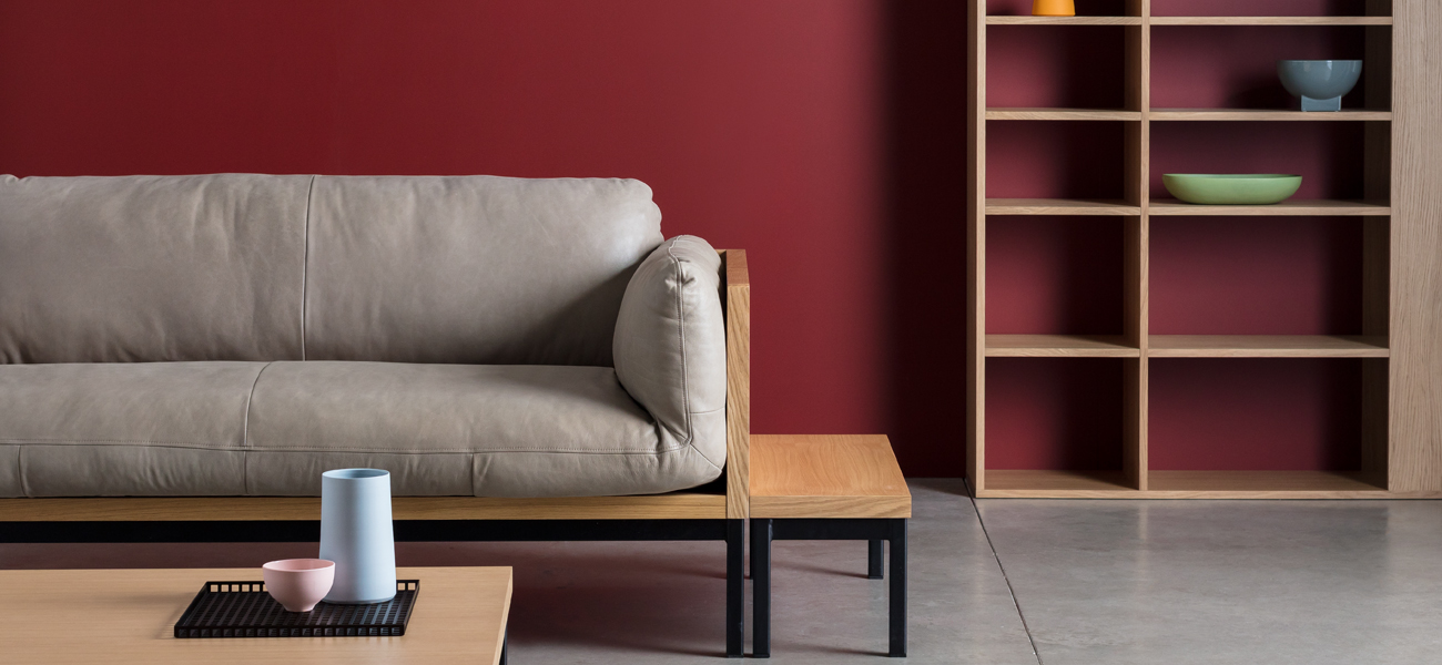 Take a Seat The Legna sofa in distressed pull-up leather, inspired by British mid-century design classics. Learn more