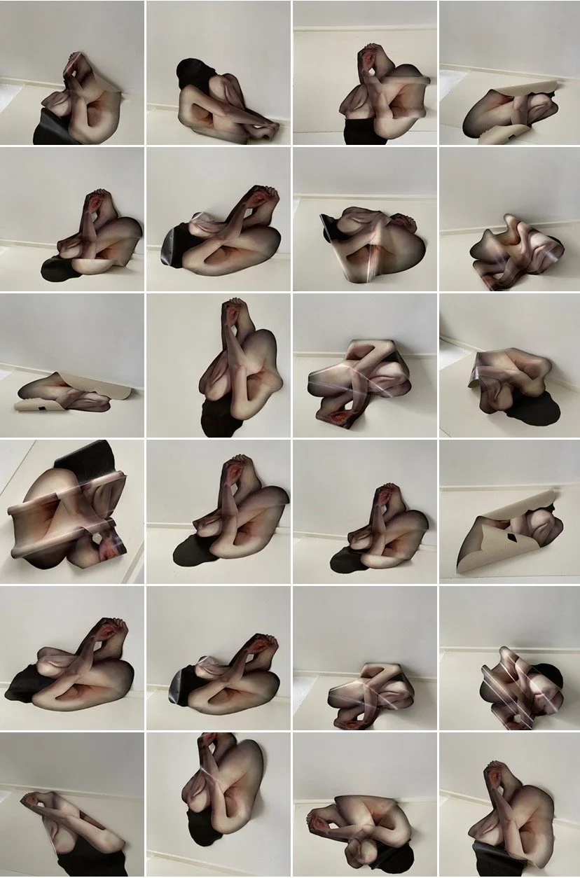 ‘Form No.4’, (multiple installation view), oil on canvas, dimensions variable, 2021