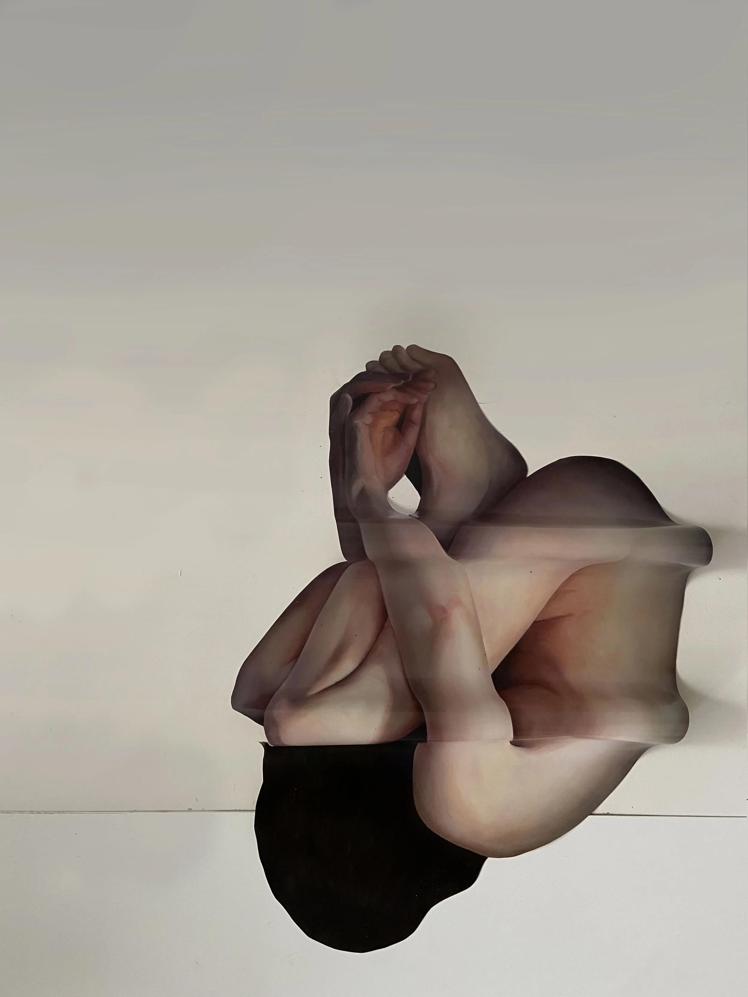 ‘Form No.4’, oil on canvas, dimensions variable, 2021, (installation view)