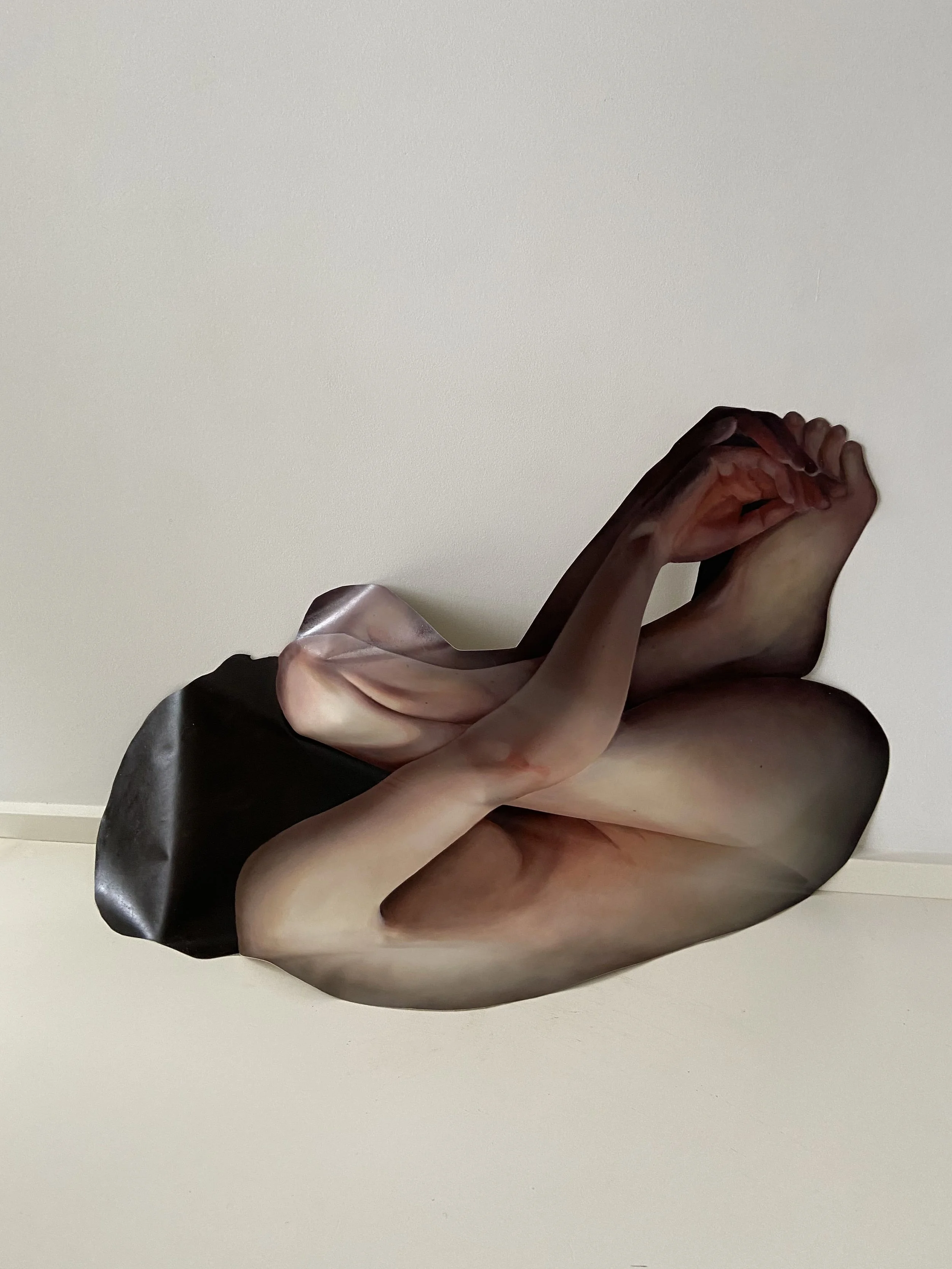 ‘Form No.4’, oil on canvas, dimensions variable, 2021, (installation view)