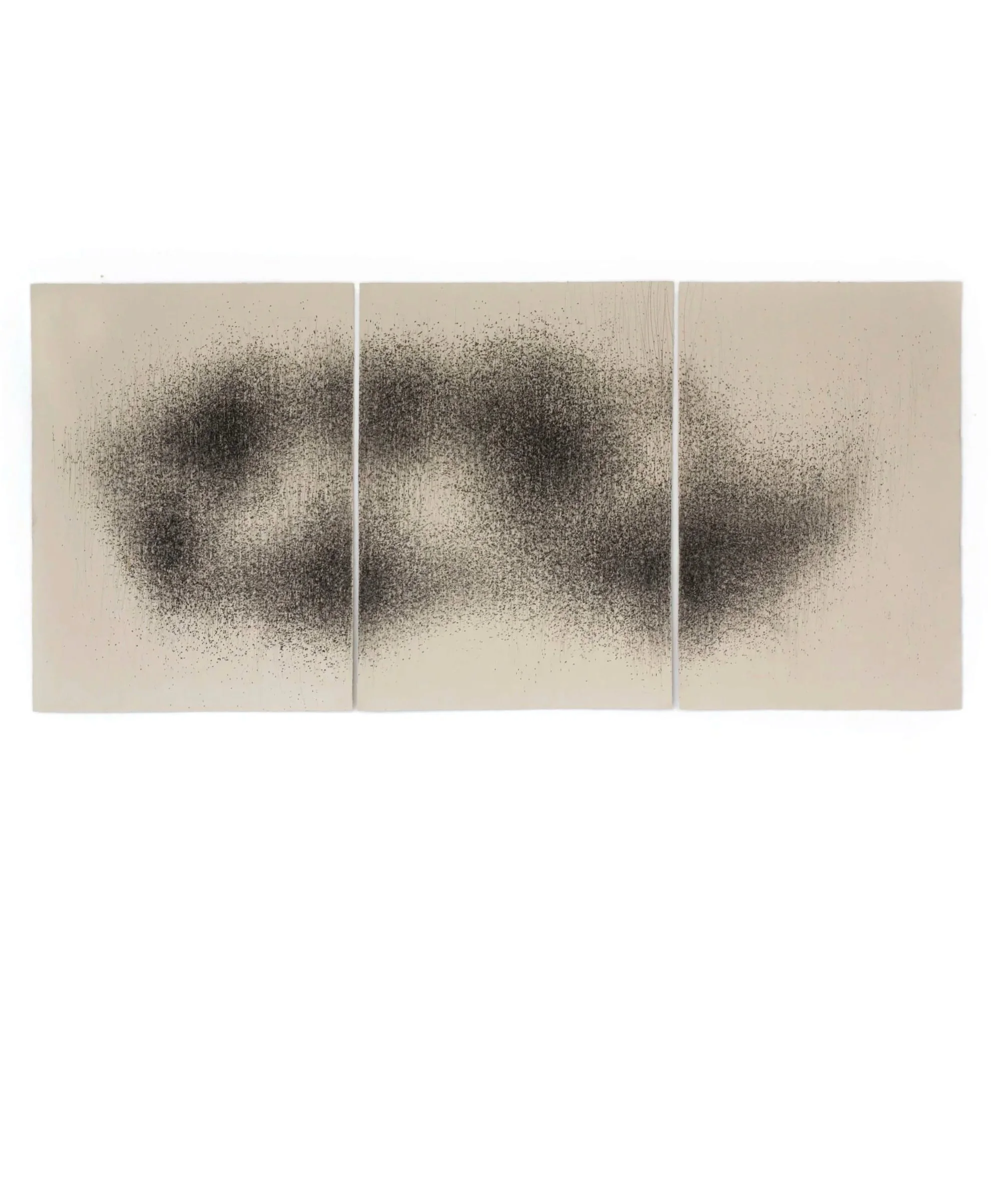 ‘Untitled’, charcoal on BFK paper, 168cm x 72cm, 2018