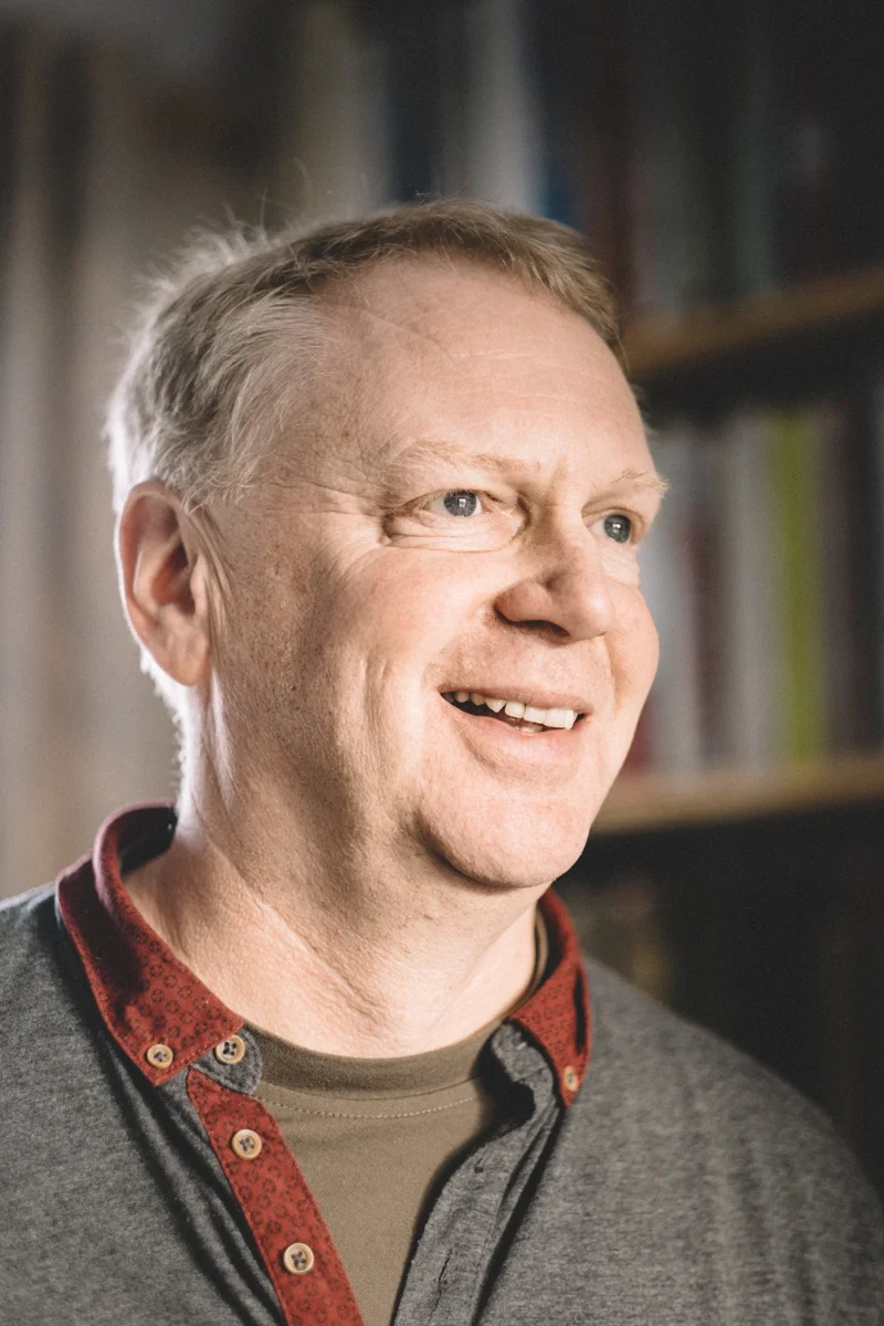 Tim Collier in his home studio. Image by Brian Carroll