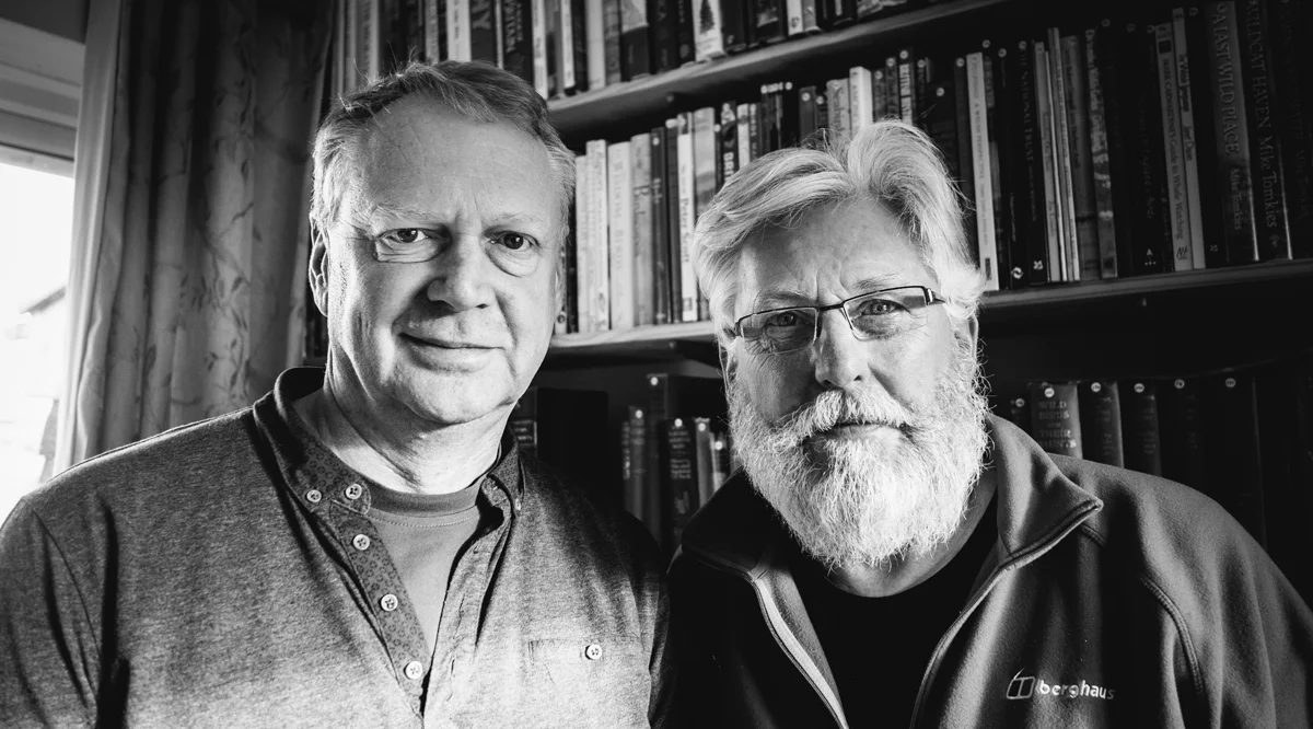 Photographers and longtime friends, Tim Collier and Emyr Young. Image by Brian Carroll