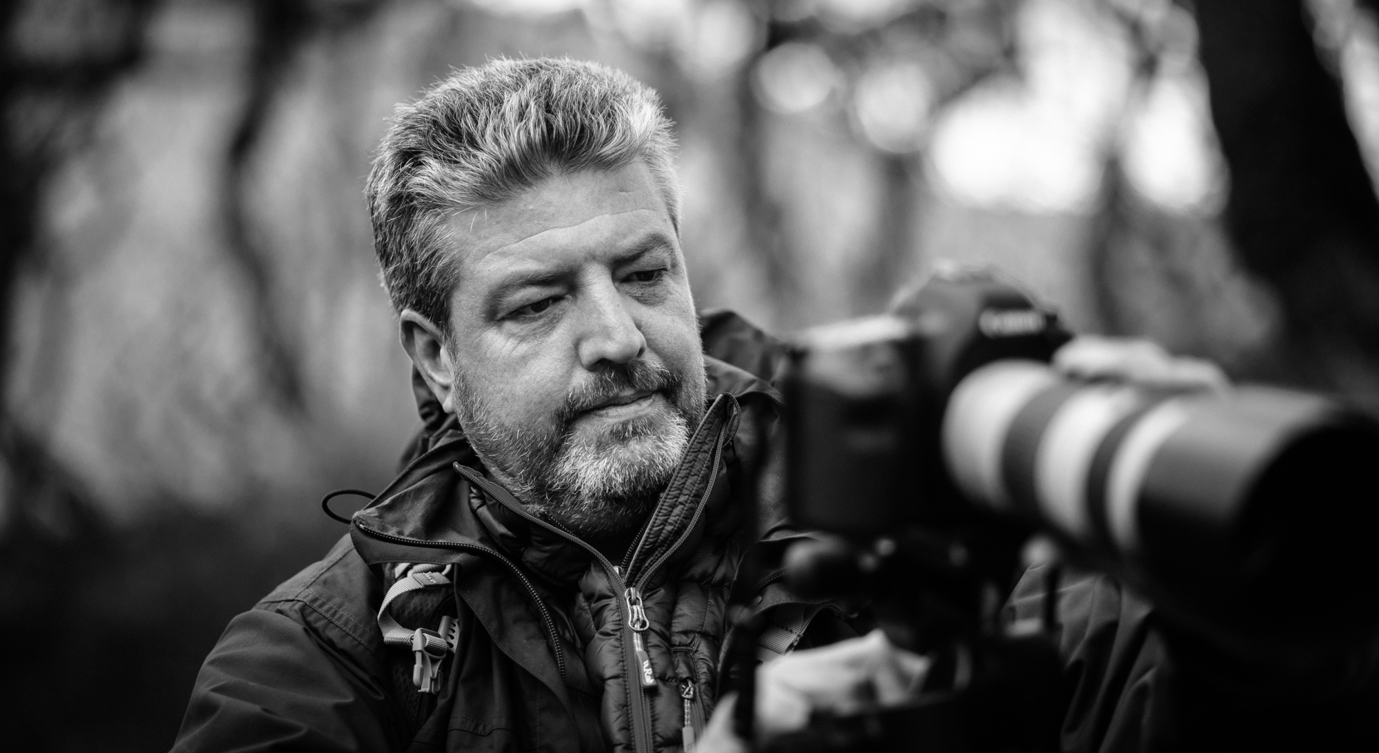 Rob Hudson at work in the setting for his Mametz Wood project. Image by Brian Carroll