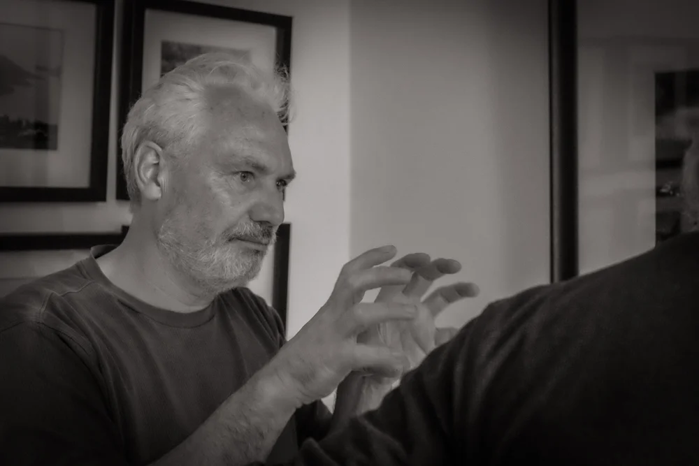 Chris Tancock at home in Pembrokeshire. Image © Brian Carroll