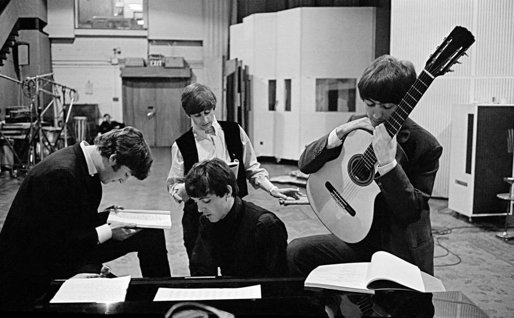The BEATLES in Abbey Road Studios