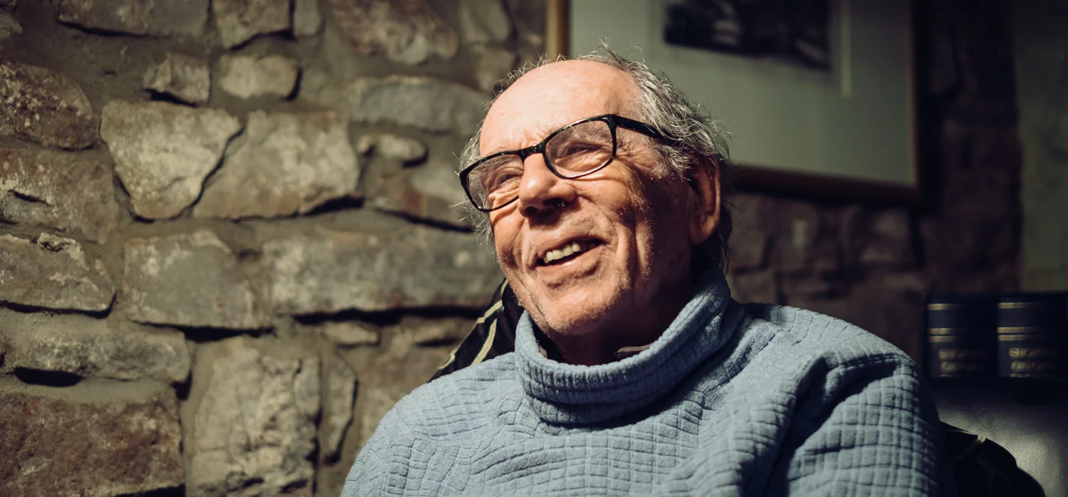 David Hurn, Magnum Photographer, at home in Tintern, Wales. © Brian Carroll