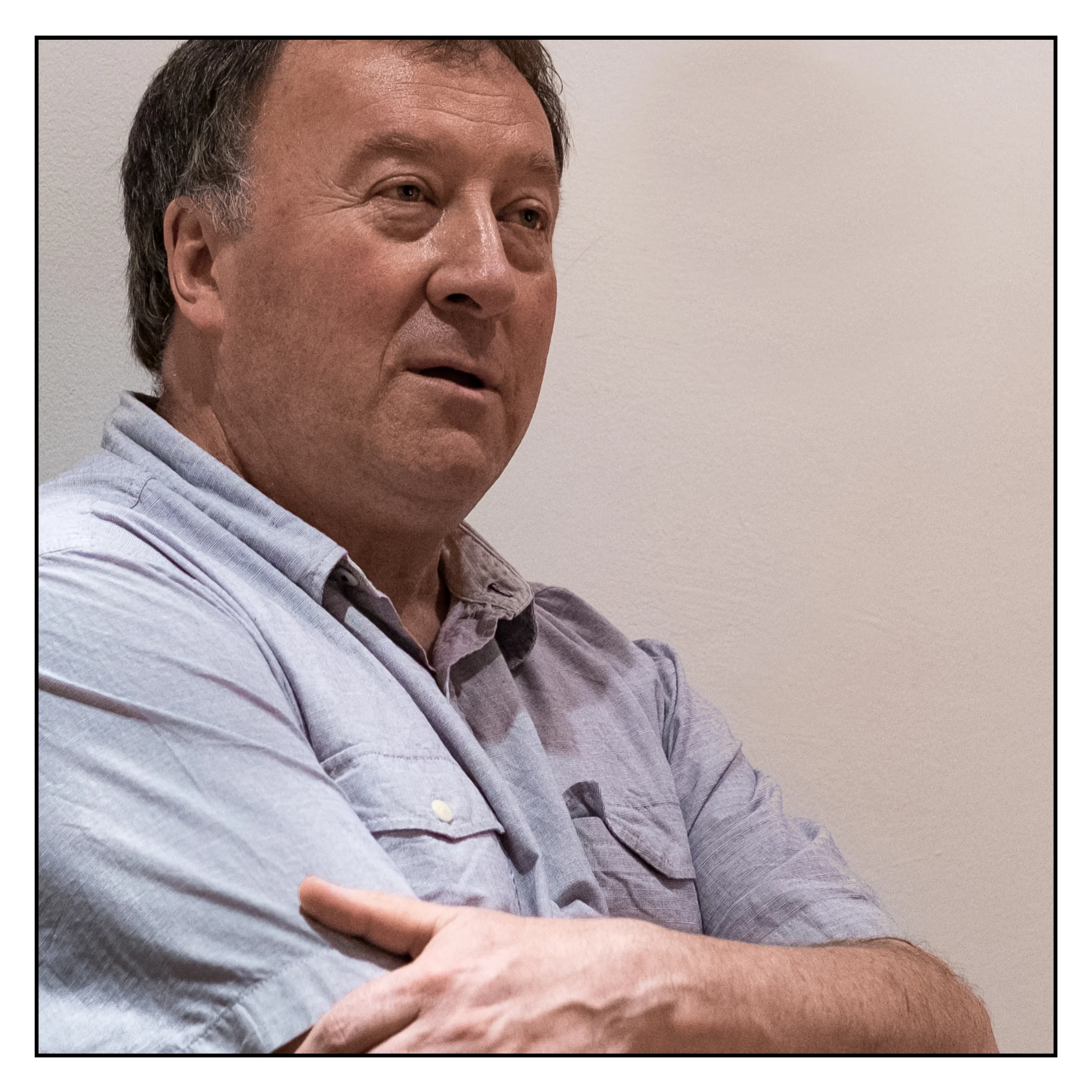 Photojournalist Glenn Edwards, Director of the Eye International Photography Festival. Image © Glyn Shakeshaft