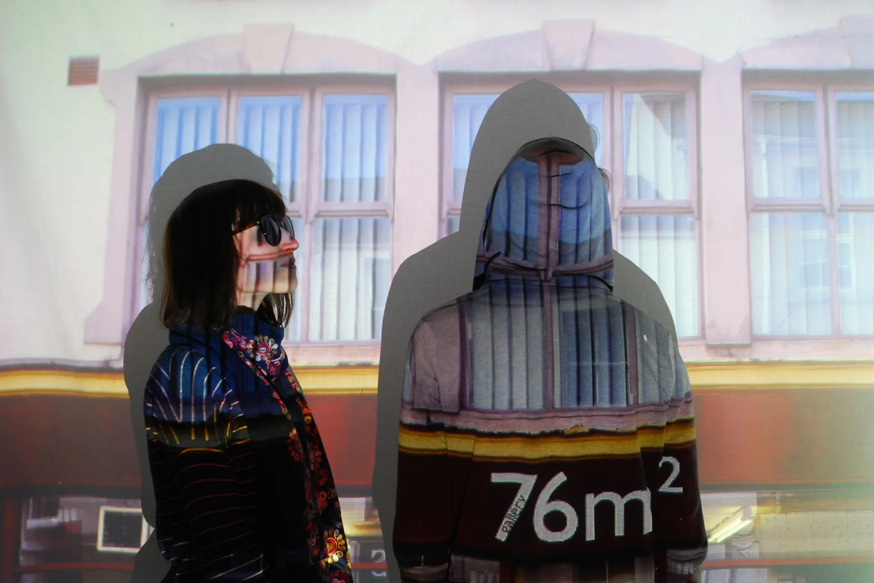 Zosia Krasnowolska and Dafydd Williams in their latest gallery space: 76m2 in Pontypool.