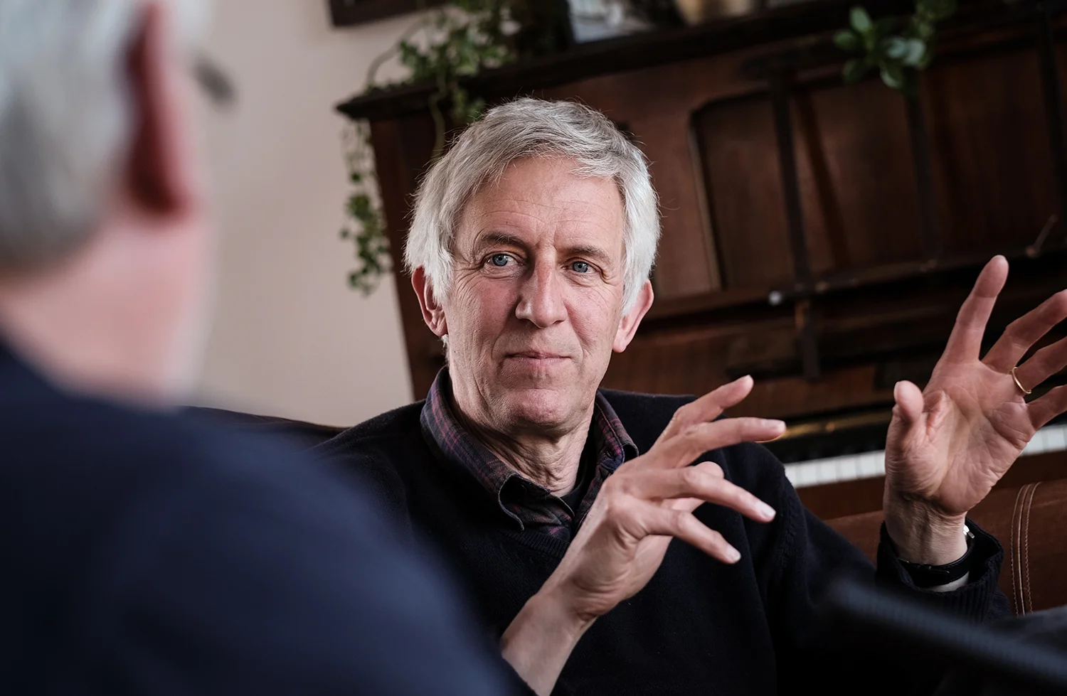 Daniel Meadows talking to Ffoton, May 2017. © Brian Carroll