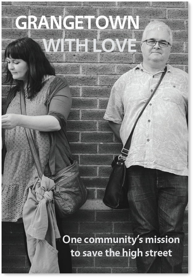 Printed Zine by Peter Evans and Keith Hursthouse with their personal creative interpretation of the 'Love Grangetown, Shop Grangetown' project.